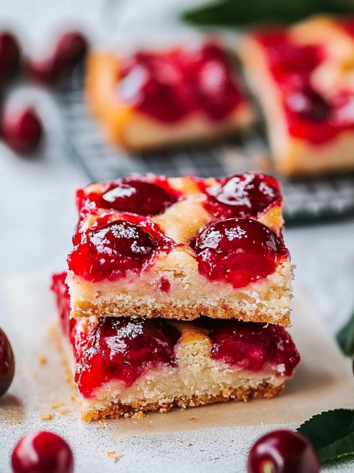 Delicious Cherry Bars Recipe for Irresistible Red Desserts 5 Cherry Bars (red desserts recipes)