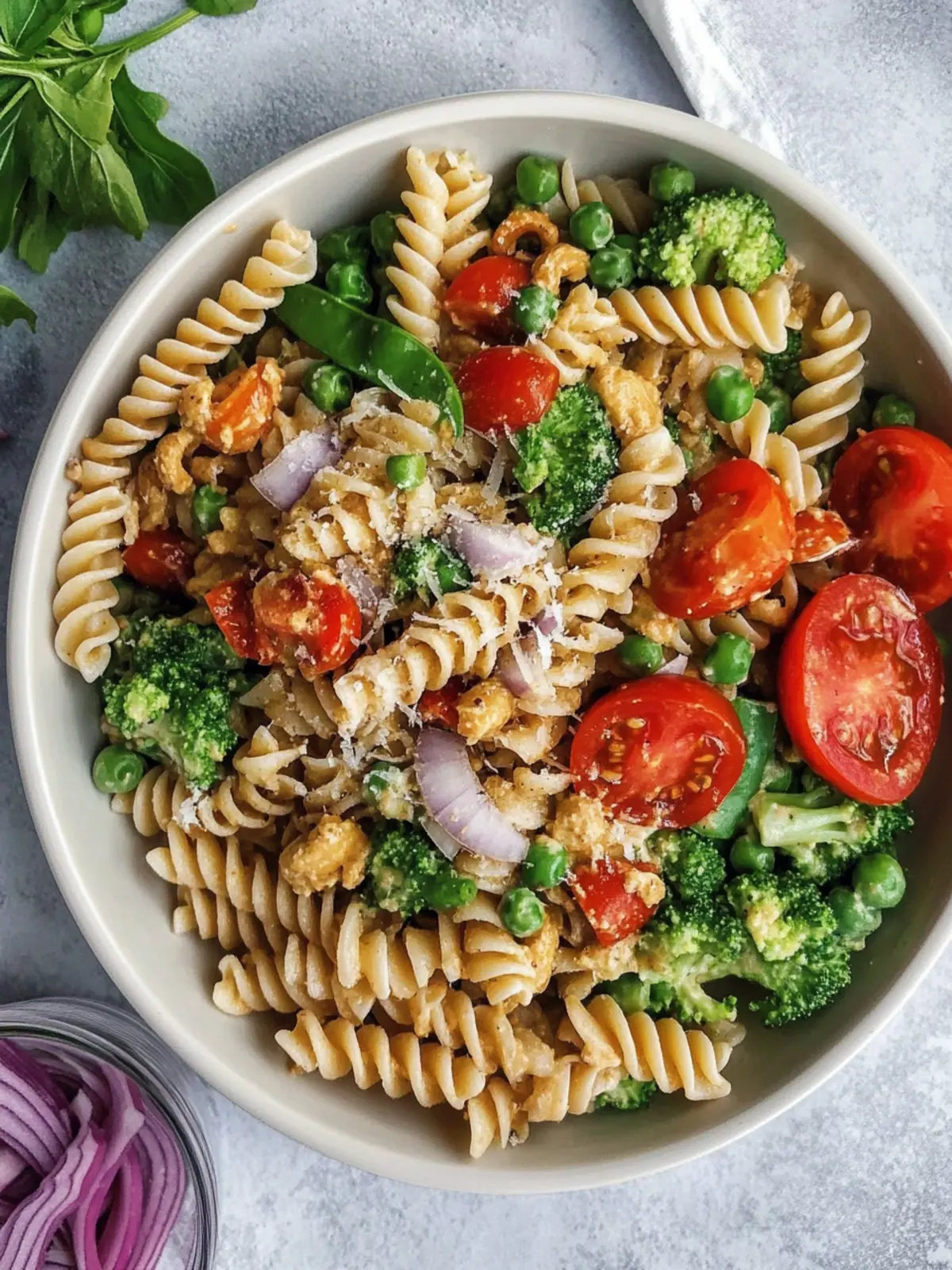 Vegan Pasta Salad With Creamy Nut Butter Sauce You’ll Love 2 Vegan Pasta Salad With Creamy Nut Butter Sauce