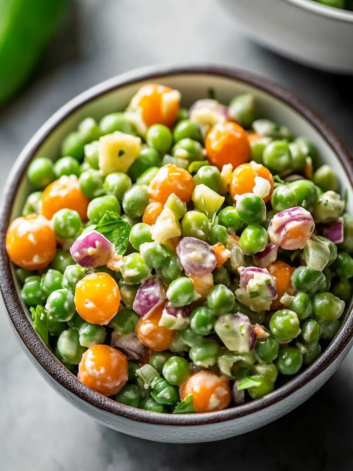 Loaded Pea Salad: A Creamy Twist to Elevate Your BBQ Game 2 Loaded Pea Salad