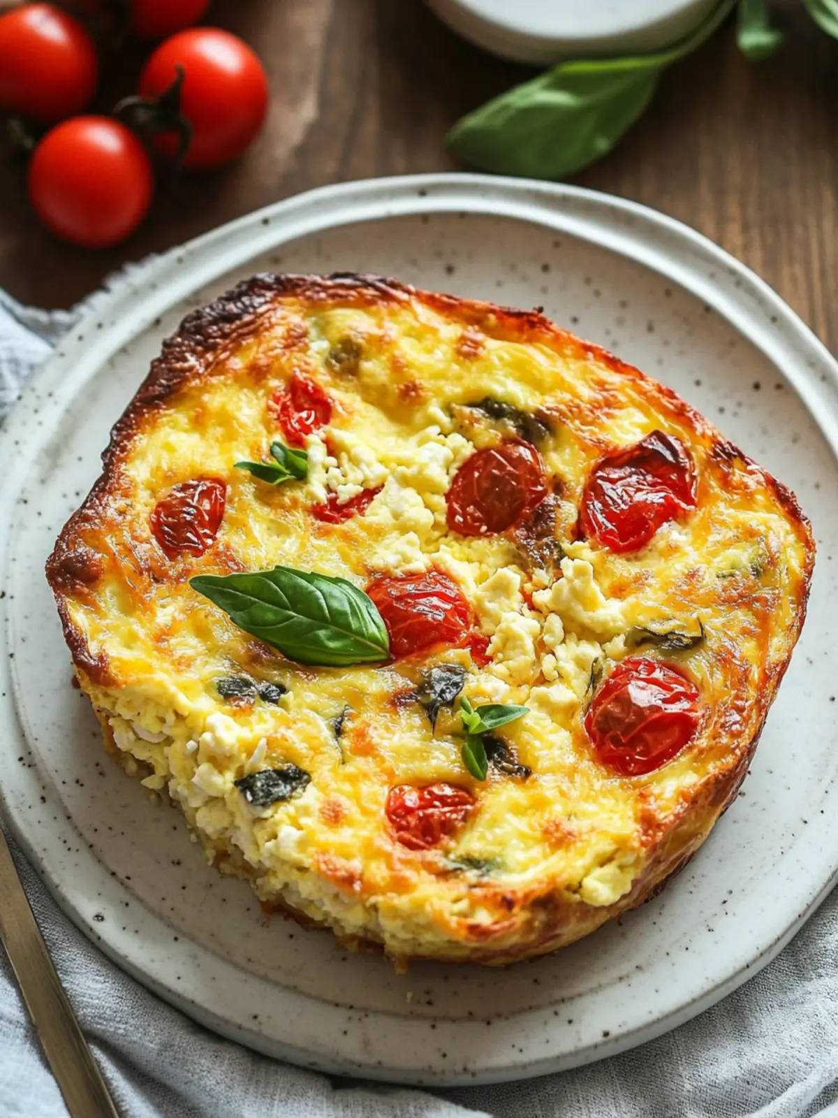 Delicious Healthy Cottage Cheese Egg Bake with Fresh Tomatoes 5 Healthy Cottage Cheese Egg Bake