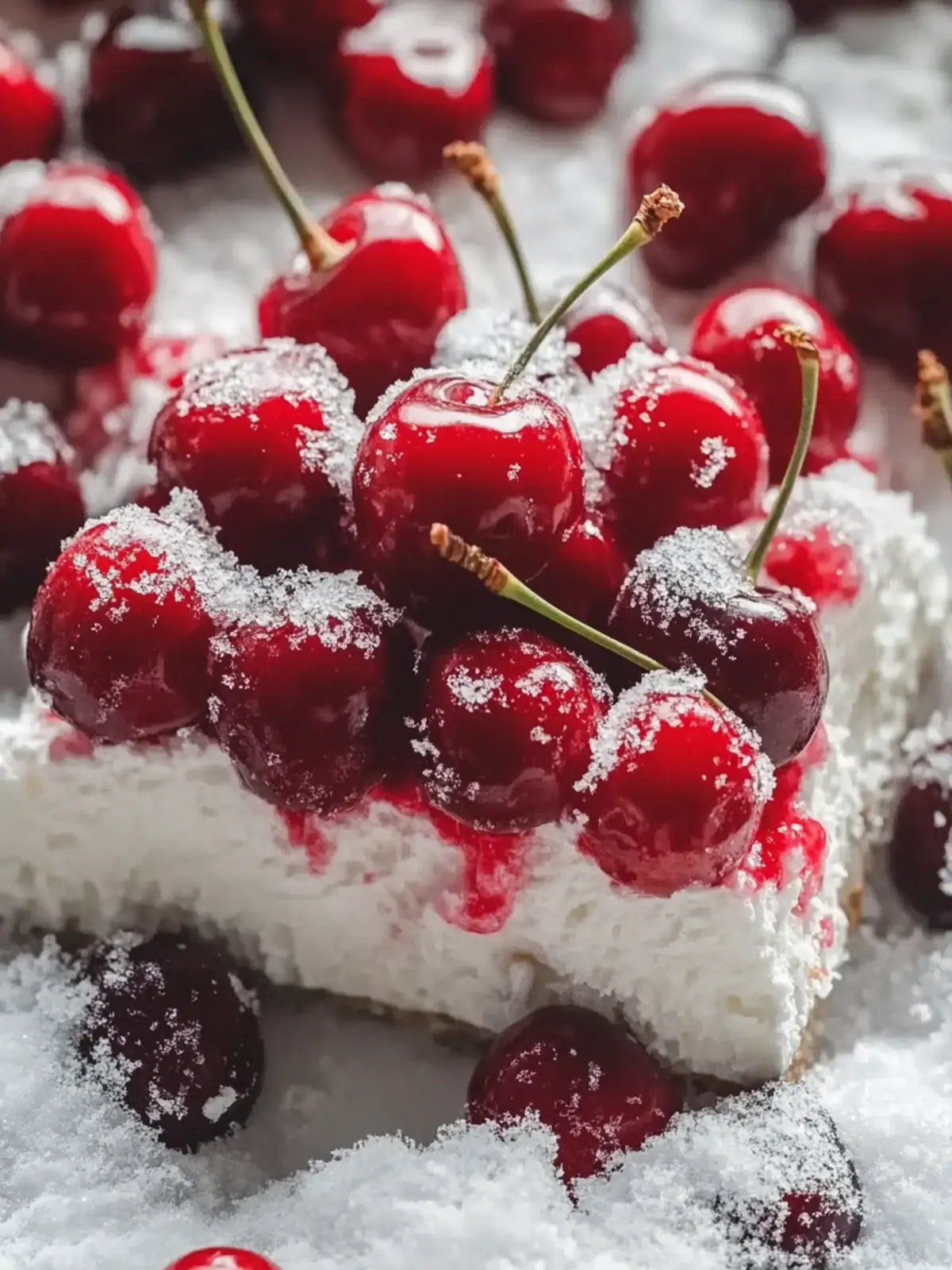 Cherries in the Snow: Indulge in This Creamy Delight! 2 Cherries in the Snow