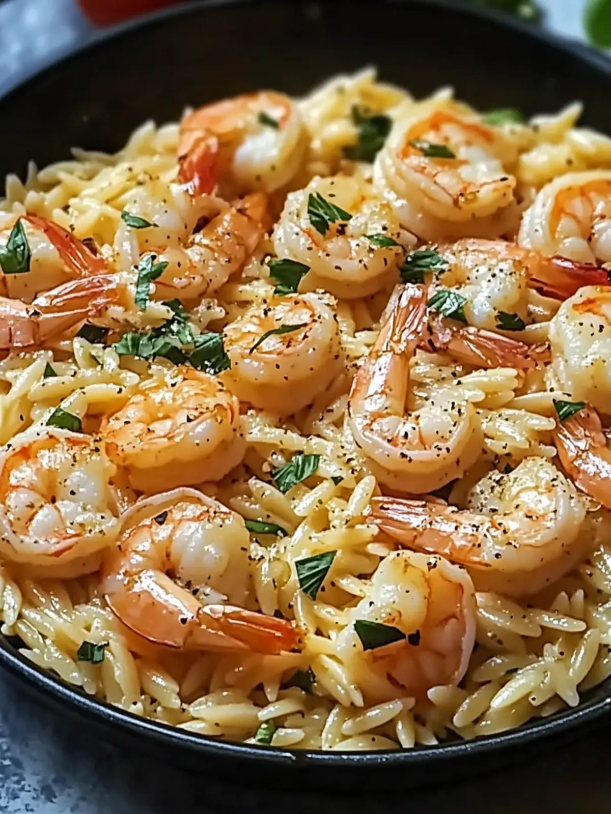 One Pan Parmesan Orzo with Shrimp for Effortless Dinner Bliss 4 One Pan Parmesan Orzo with Shrimp