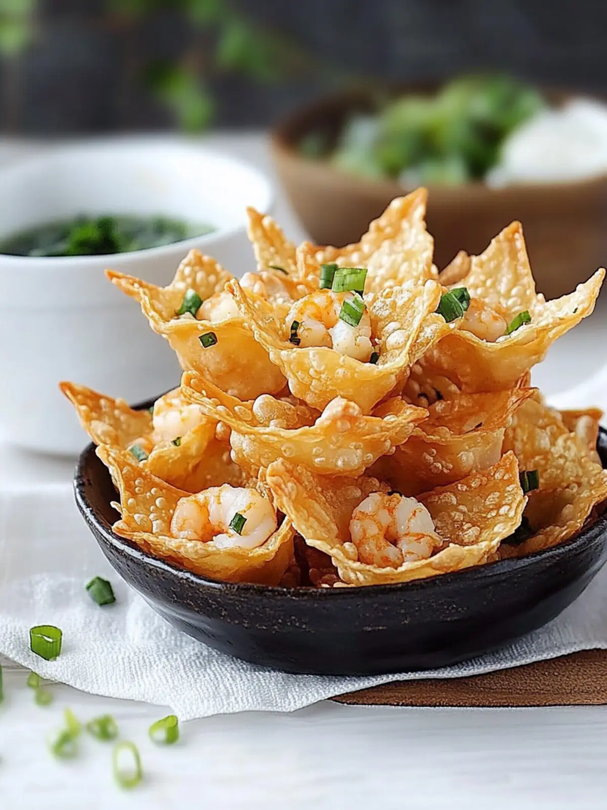 Crispy Shrimp Wonton Chips: A Flavorful Homemade Snack 2 Shrimp Wonton Chips