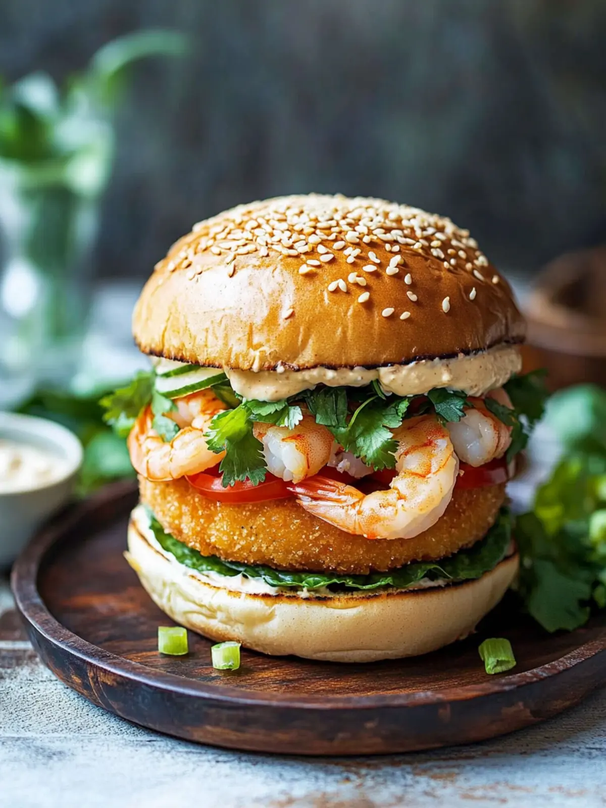 Korean-Style Shrimp Burger: Flavor-Packed Homemade Delight 3 Korean-Style Shrimp Burger