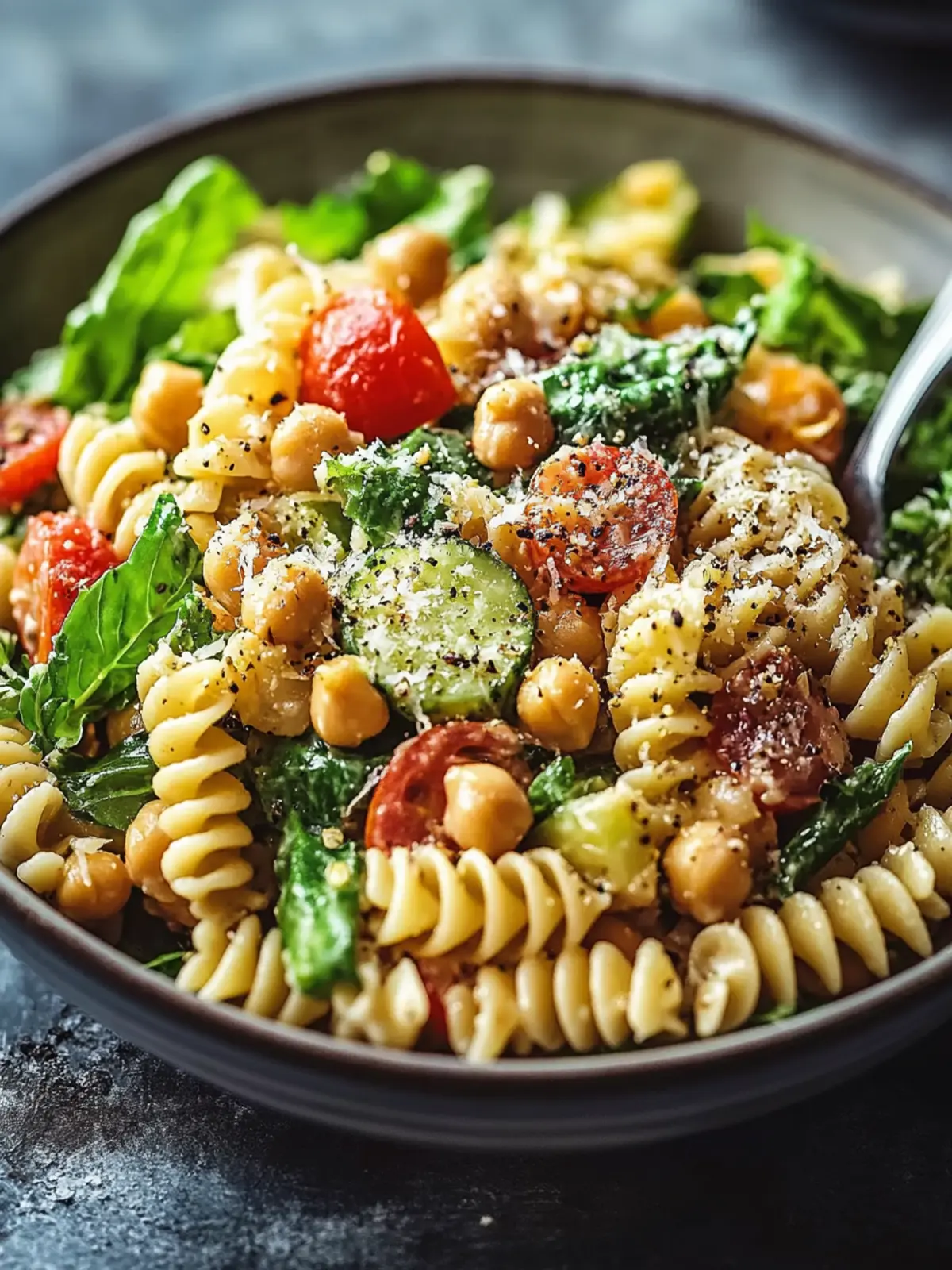 Chickpea Caesar Pasta Salad: A Fresh Twist on Flavor 4 Chickpea Caesar Pasta Salad