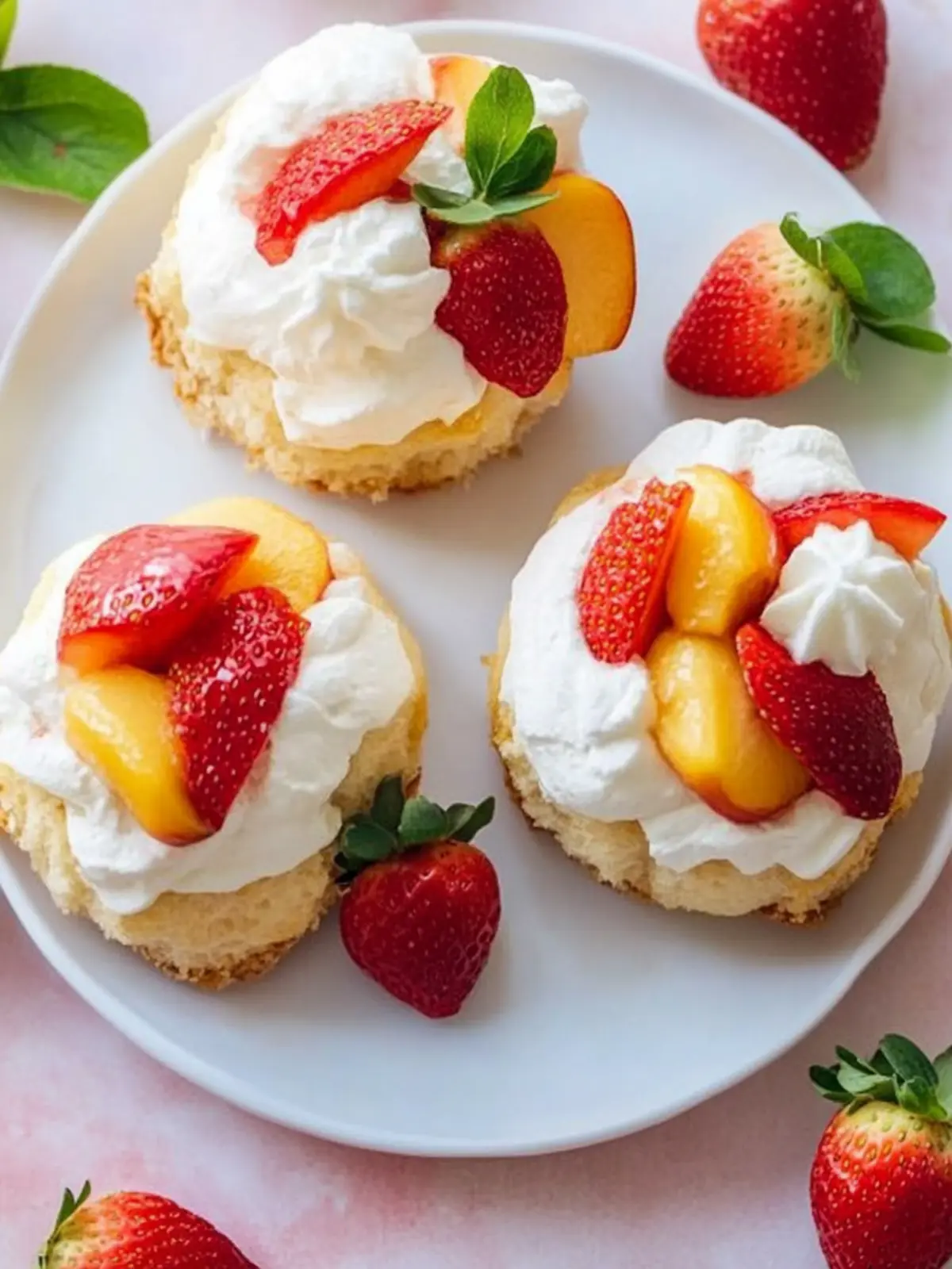 Delicious Peach & Strawberry Shortcakes to Brighten Your Day 4 Peach & Strawberry Shortcakes