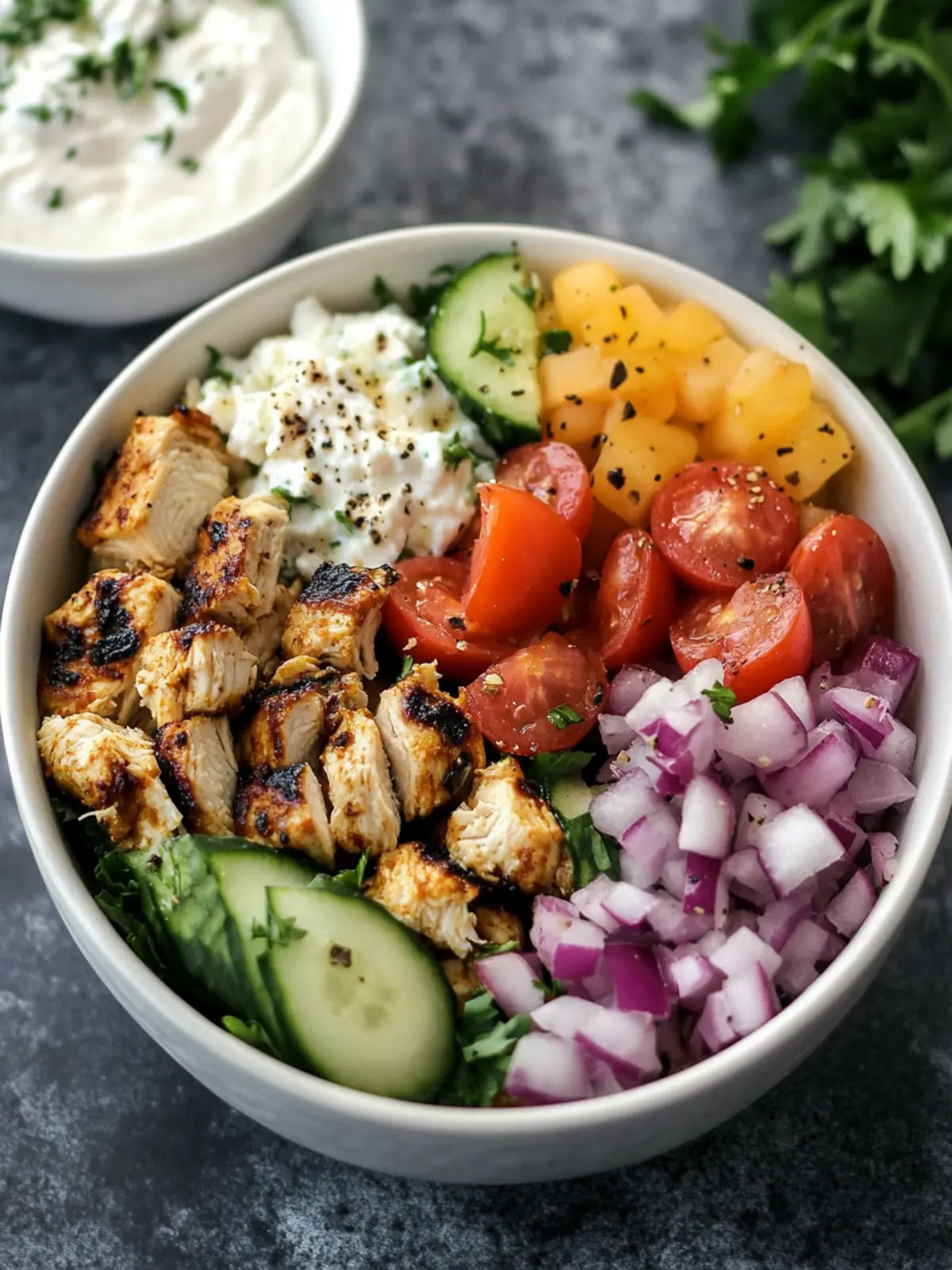 Easy Chicken Gyro Bowls: A Fresh Taste of Greece at Home 5 Chicken Gyro Bowls