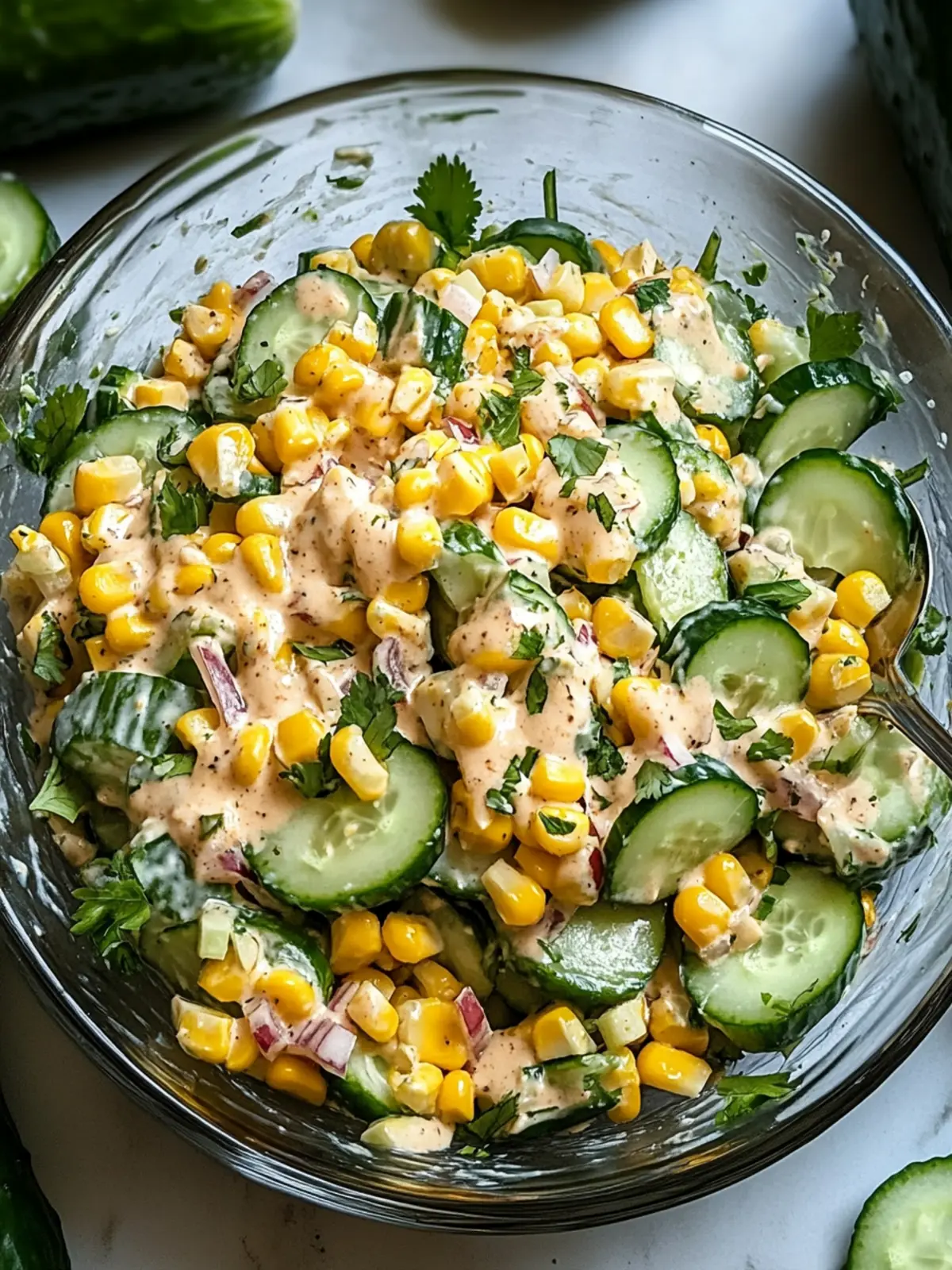 Street Corn Creamy Cucumber Salad That's a Game Changer 3 Street Corn Creamy Cucumber Salad