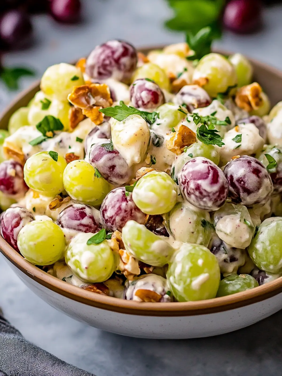 Creamy Grape Salad That Will Wow Your Taste Buds Today 3 Creamy Grape Salad