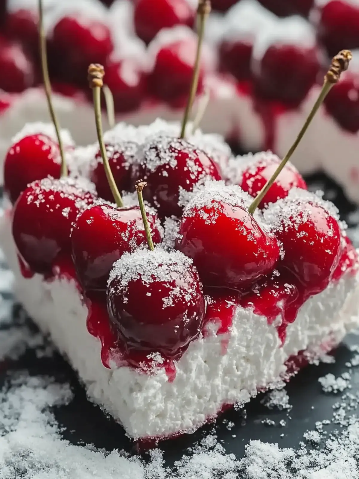 Cherries in the Snow: Indulge in This Creamy Delight! 3 Cherries in the Snow