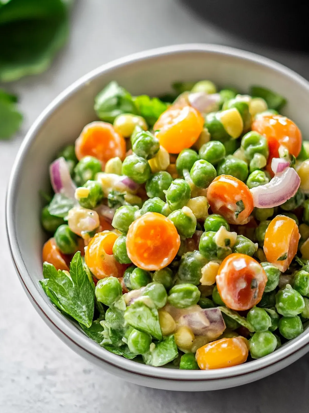Loaded Pea Salad: A Creamy Twist to Elevate Your BBQ Game 5 Loaded Pea Salad