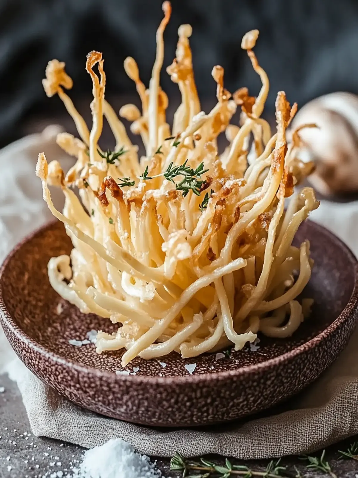 Crispy Fried Enoki Mushrooms That Will Wow Your Taste Buds 2 Crispy Fried Enoki Mushrooms
