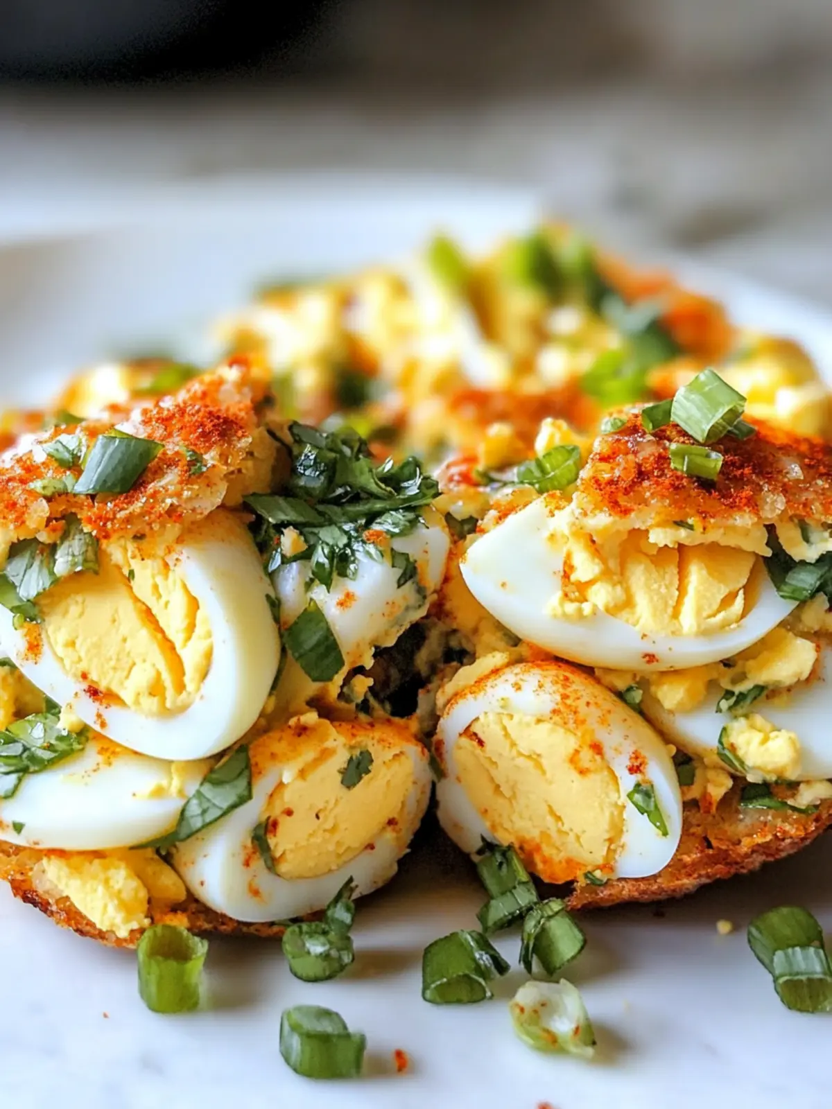 Crispy Egg Salad with a Spicy Twist for Bold Flavor Lovers 2 Crispy Egg Salad with a Spicy Twist