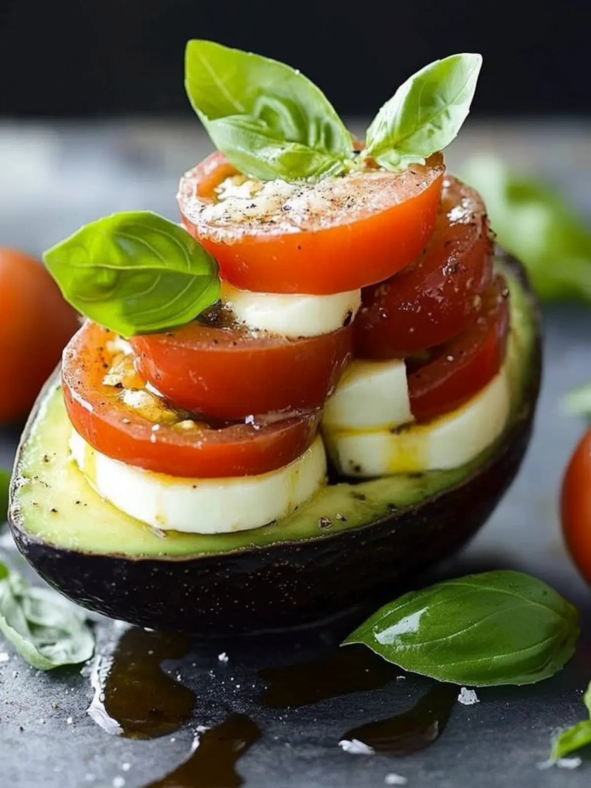 Irresistible Caprese Stuffed Avocado for a Fresh Flavor Boost 5 Caprese Stuffed Avocado