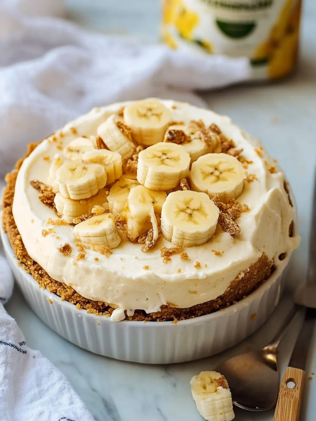 Banana Cream Pie Yogurt Cheesecake: A Dreamy Delight! 2 Banana Cream Pie Yogurt Cheesecake