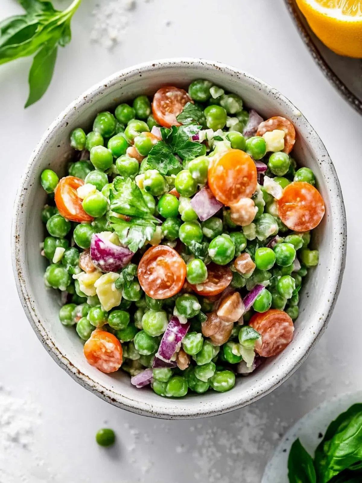 Loaded Pea Salad: A Creamy Twist to Elevate Your BBQ Game 4 Loaded Pea Salad
