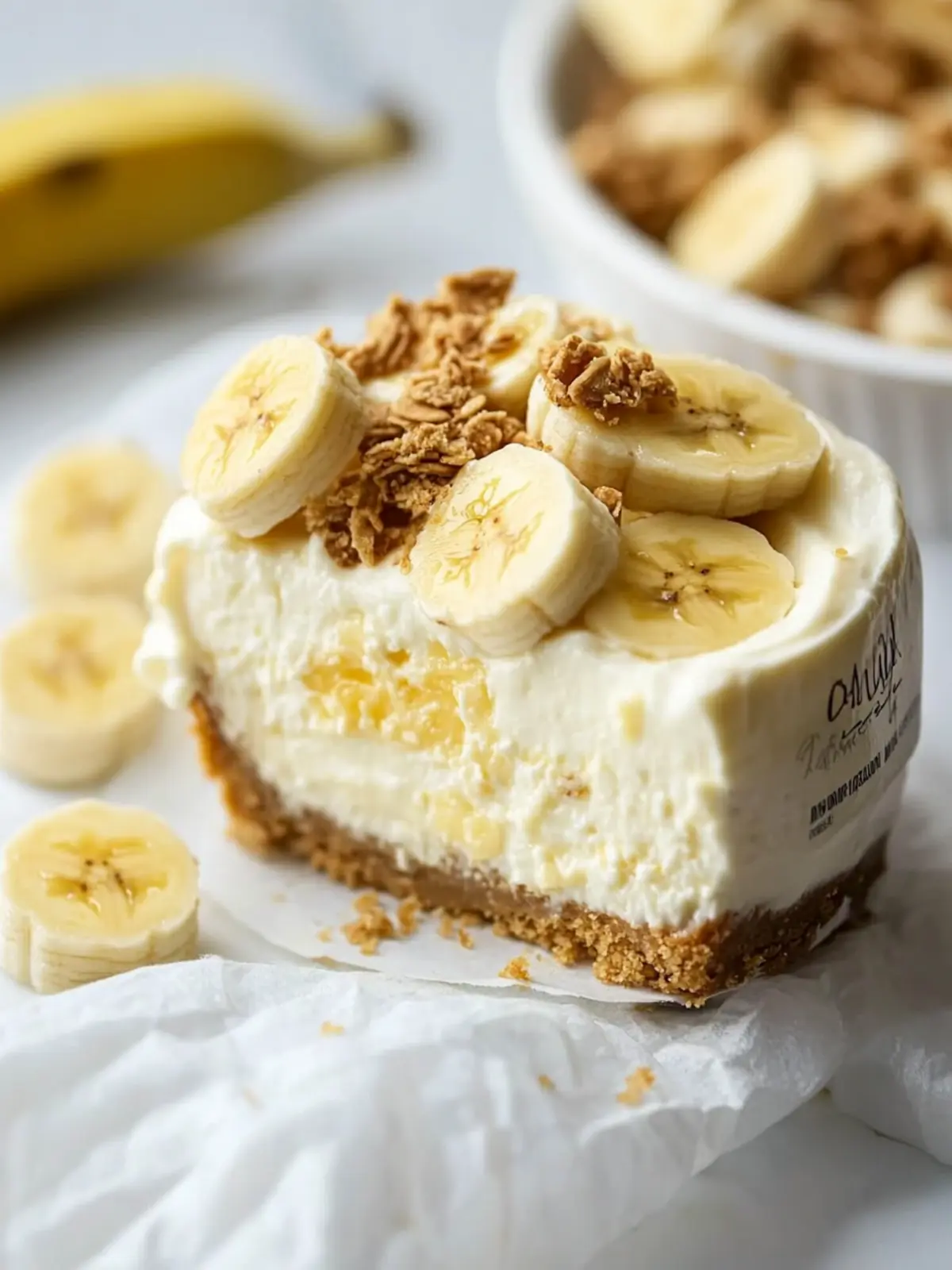 Banana Cream Pie Yogurt Cheesecake: A Dreamy Delight! 3 Banana Cream Pie Yogurt Cheesecake