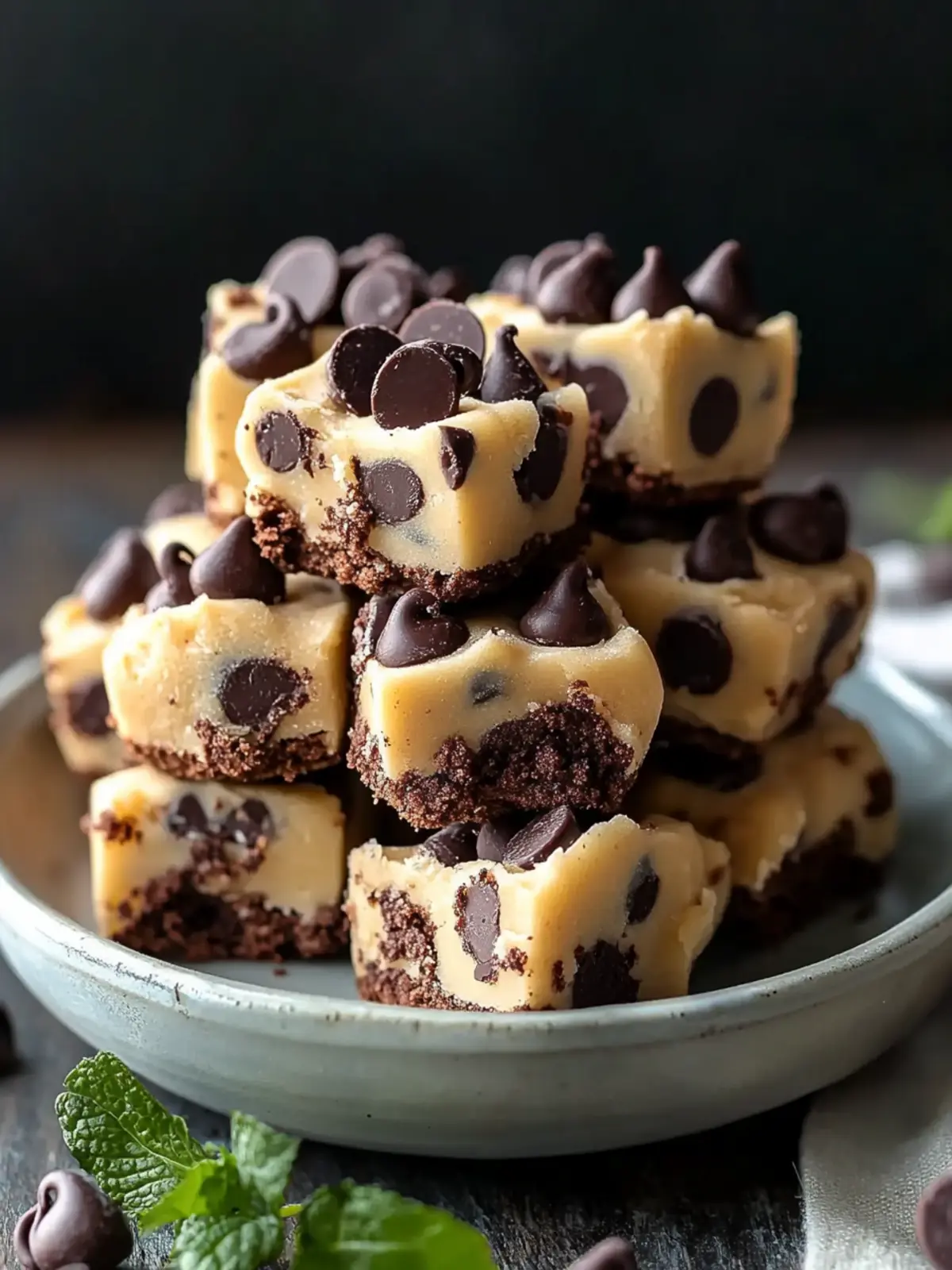 Decadent Chocolate Chip Cookie Dough Brownie Bites to Savor 2 Chocolate Chip Cookie Dough Brownie Bites