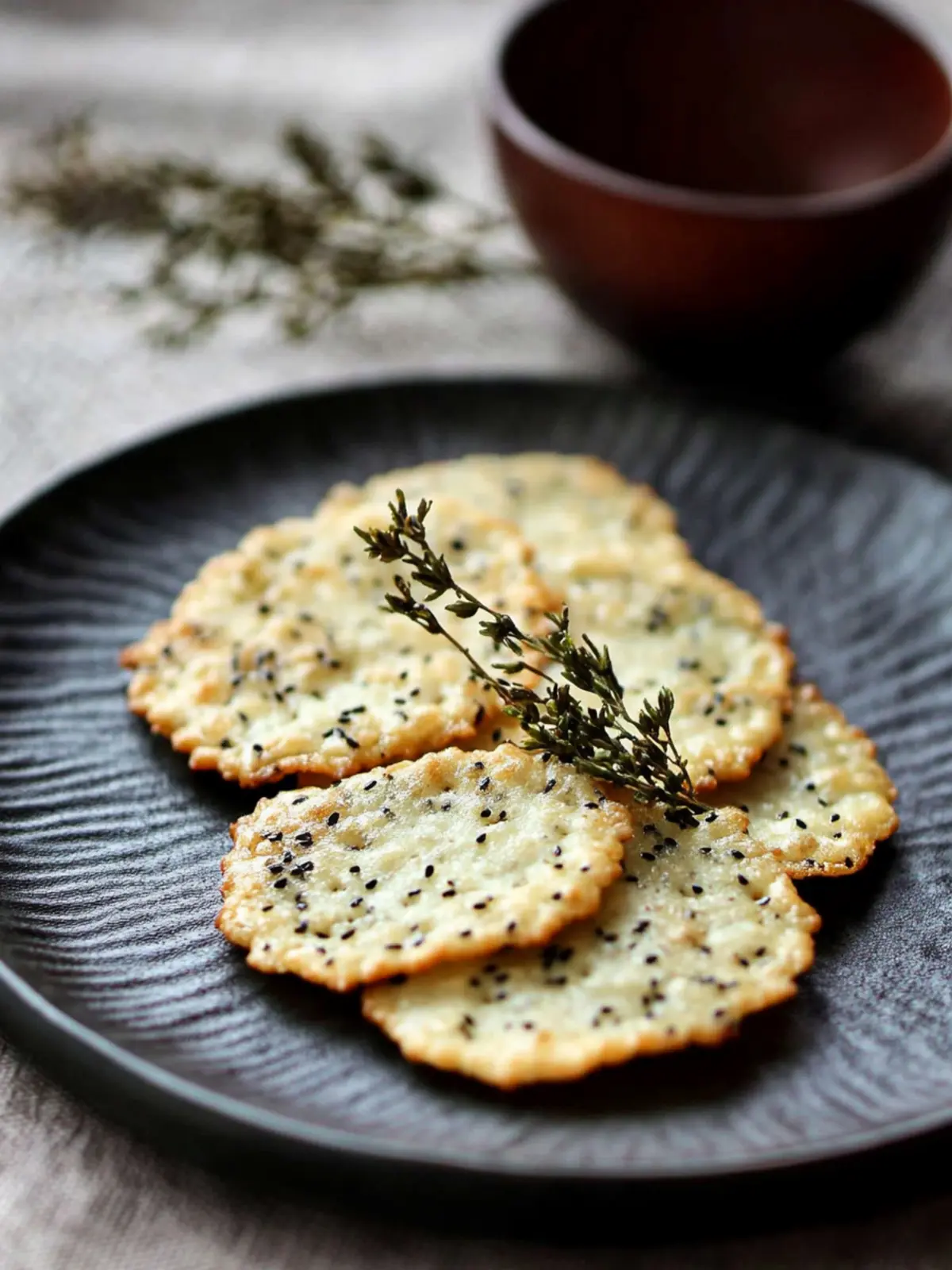 Savory Senbei - Crunchy Japanese Rice Crackers with Furikake 4 Senbei - Japanese Rice Crackers with Furikake