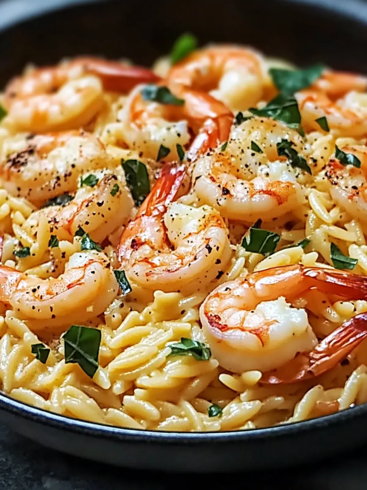 One Pan Parmesan Orzo with Shrimp for Effortless Dinner Bliss 2 One Pan Parmesan Orzo with Shrimp