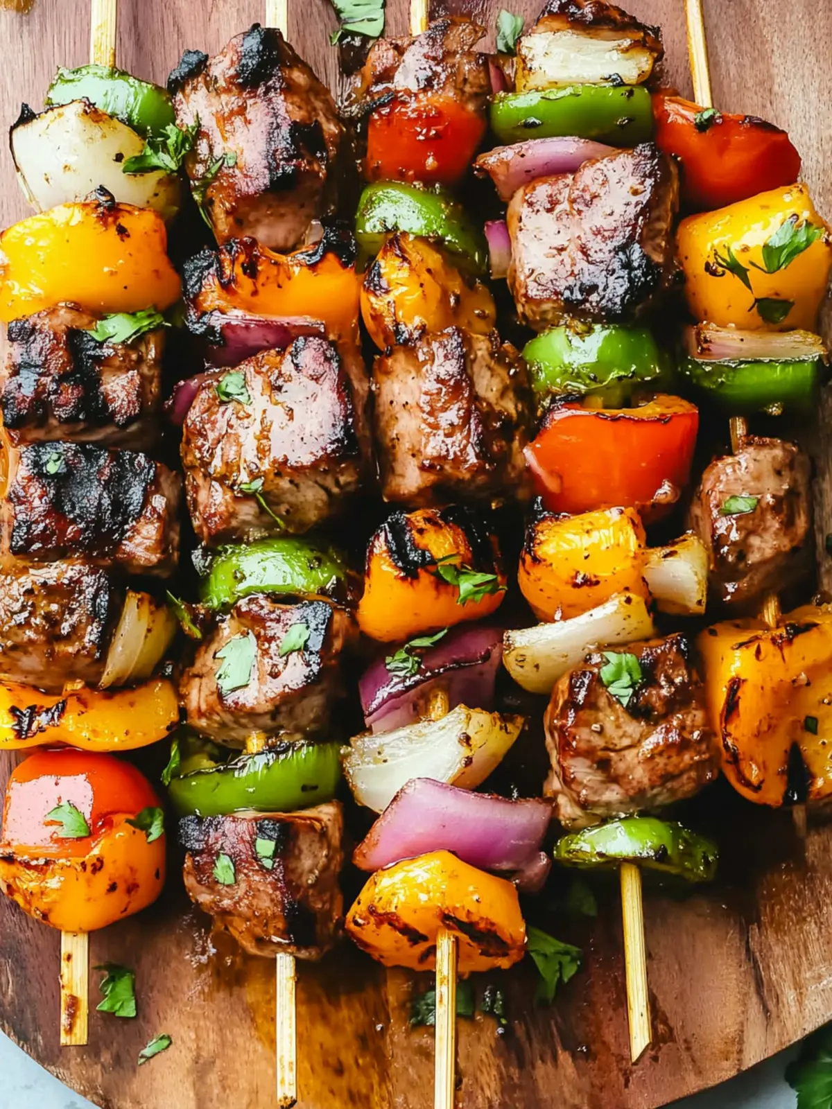 Savory Shish Kabobs with Sirloin and Pineapple Bliss 4 Shish Kabobs