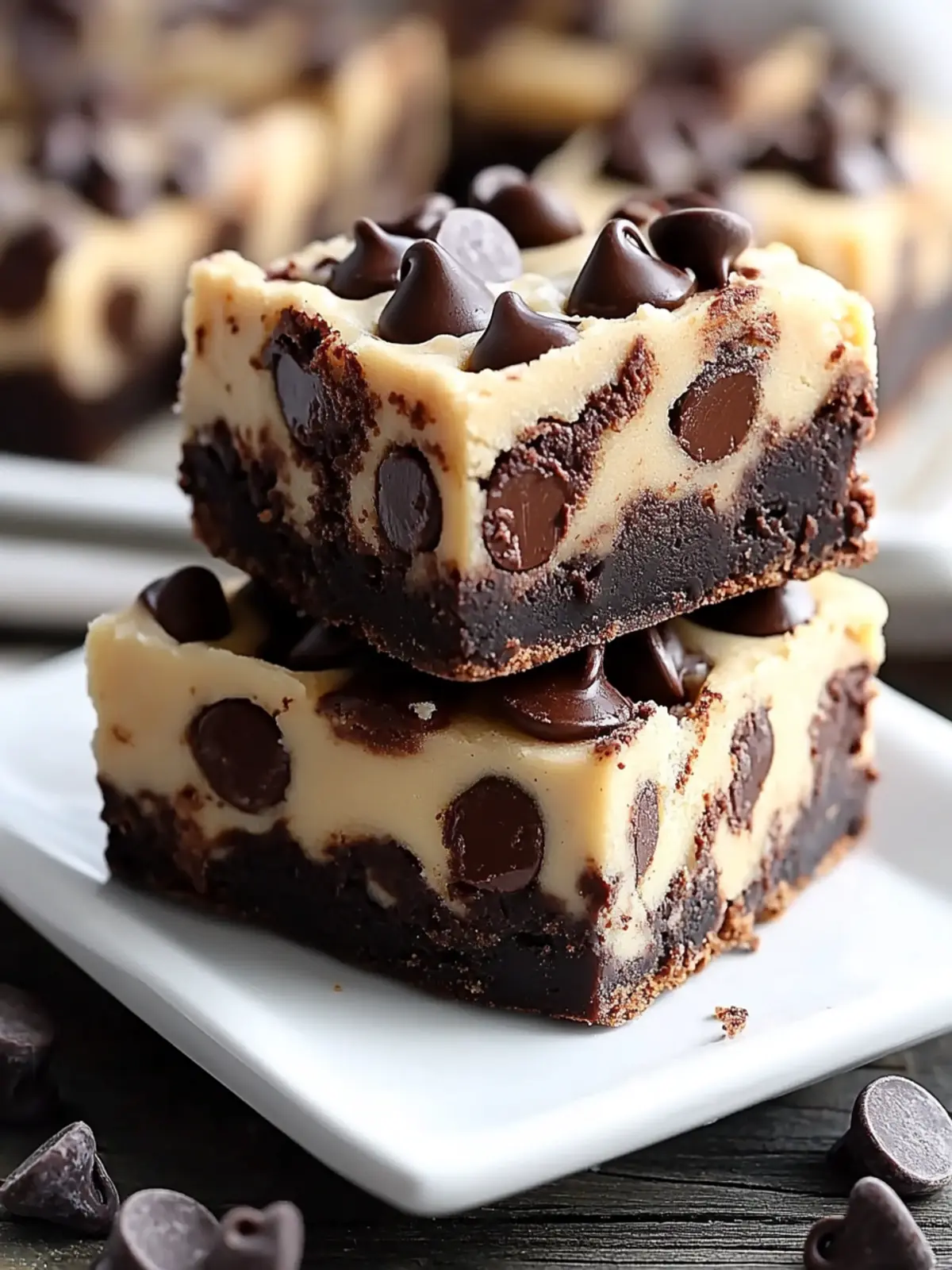 Decadent Chocolate Chip Cookie Dough Brownie Bites to Savor 3 Chocolate Chip Cookie Dough Brownie Bites
