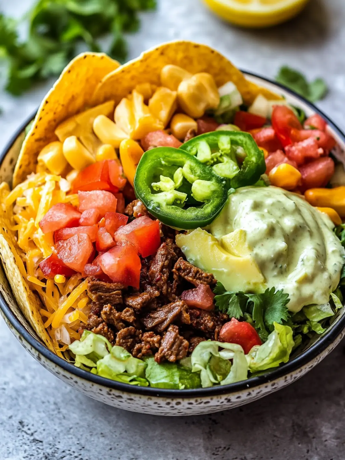 Beef Taco Salad Bowls: Your New Family Favorite Dinner! 3 Beef Taco Salad Bowls