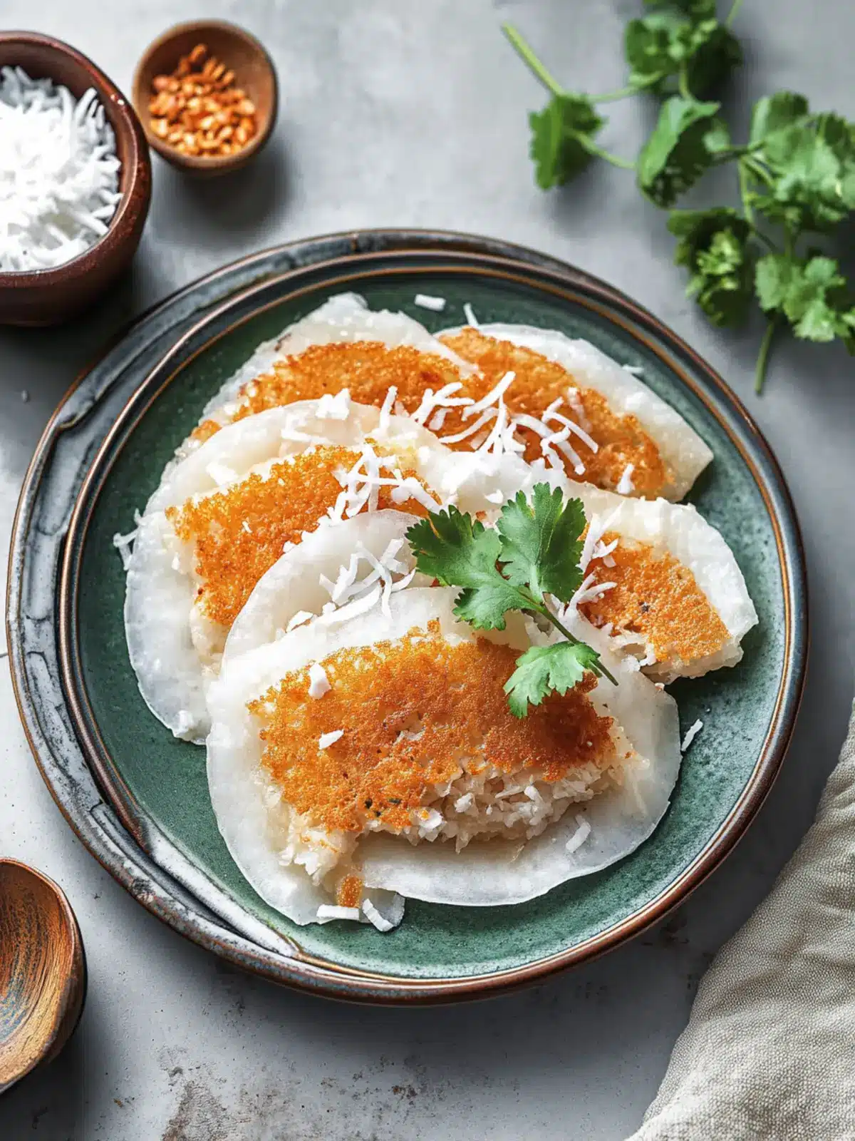 Discover Banh Bo Nuong: Irresistible Vietnamese Coconut Pancakes 5 Banh Bo Nuong (Vietnamese Coconut Pancakes)