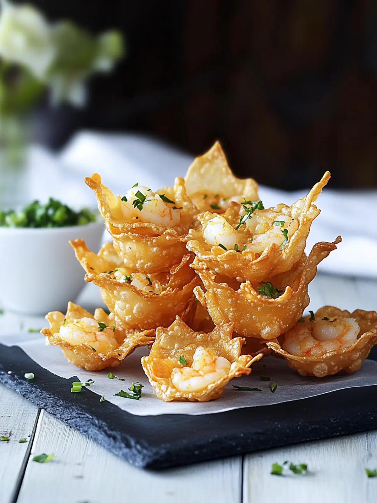 Crispy Shrimp Wonton Chips: A Flavorful Homemade Snack 4 Shrimp Wonton Chips