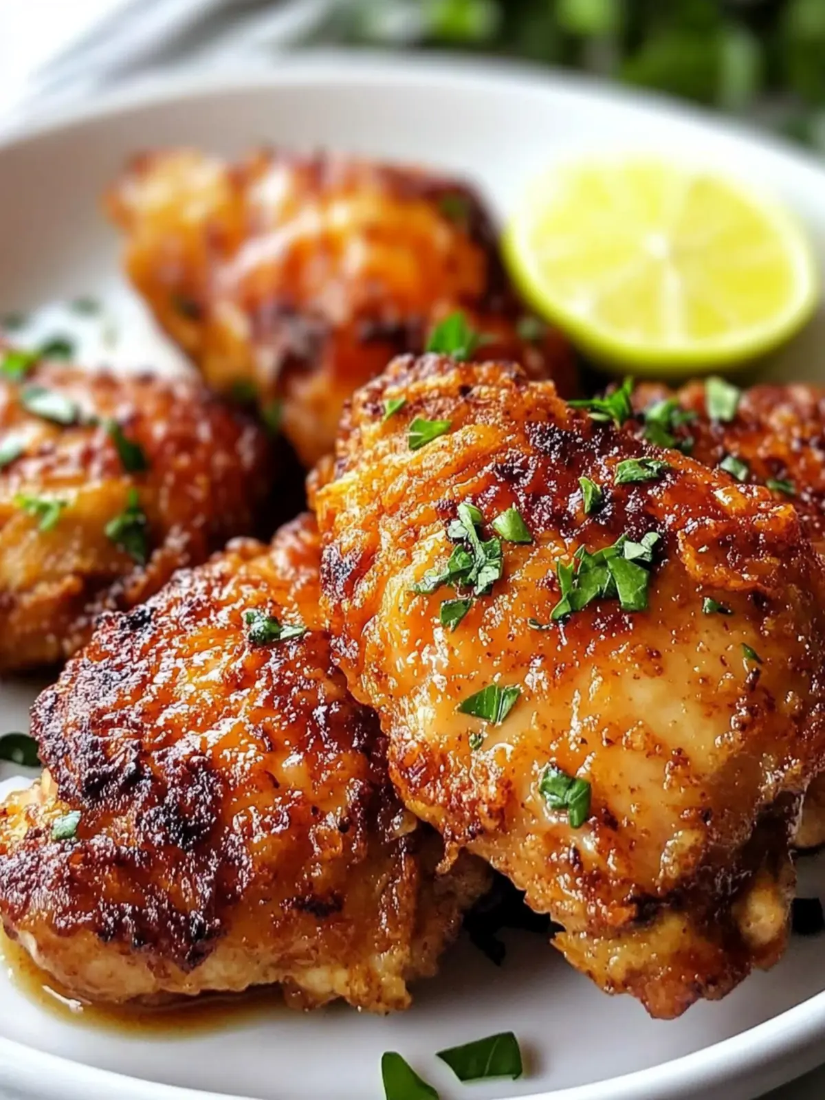 Crispy Air Fried Chicken Thighs with Sweet Honey Glaze 5 Air Fried Chicken Thighs