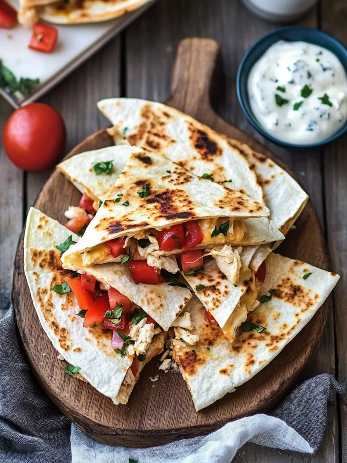 Savoring Greek Chicken Quesadillas: A Flavorful Twist at Home 2 Greek Chicken Quesadillas