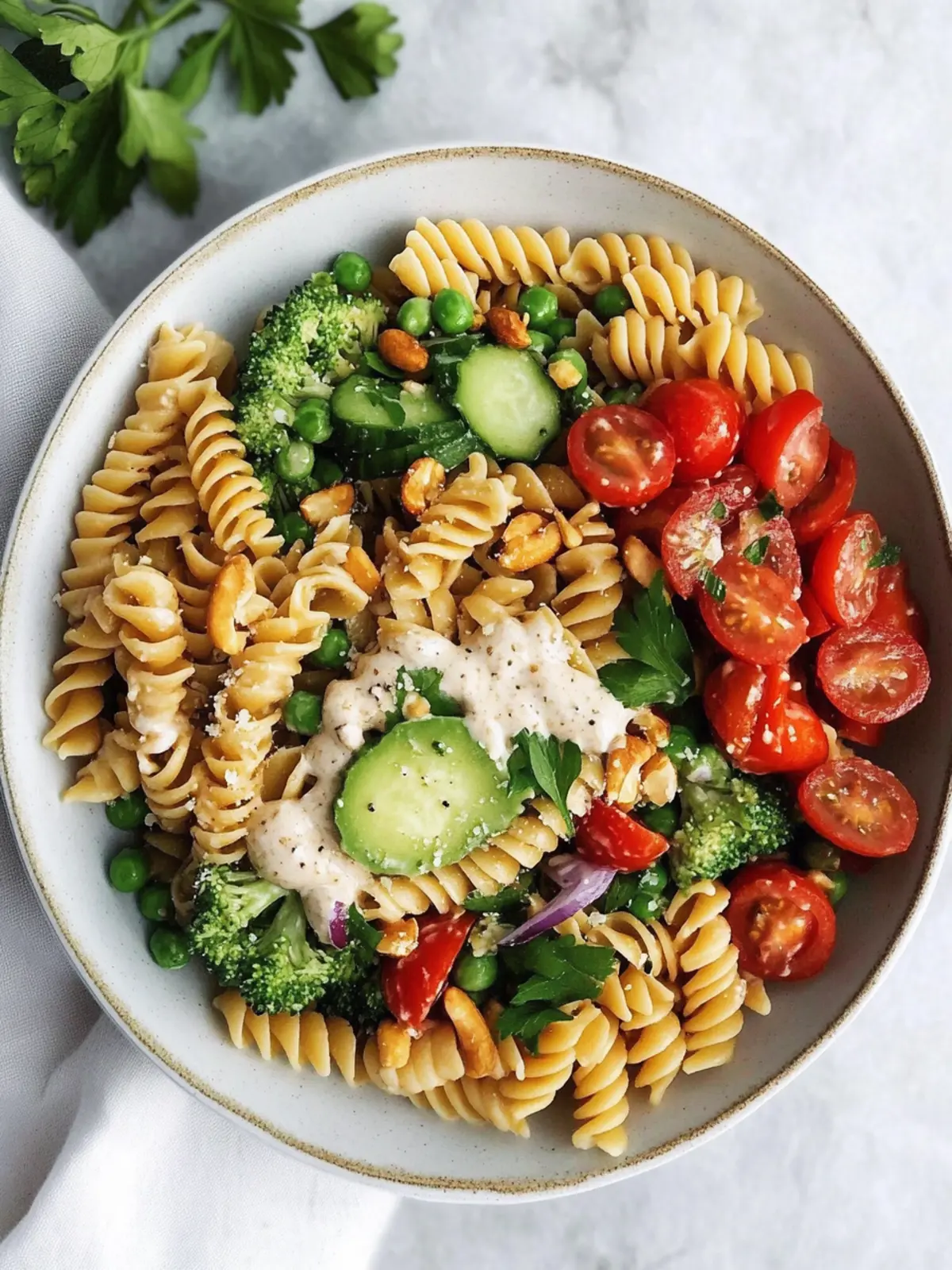 Vegan Pasta Salad With Creamy Nut Butter Sauce You’ll Love 4 Vegan Pasta Salad With Creamy Nut Butter Sauce