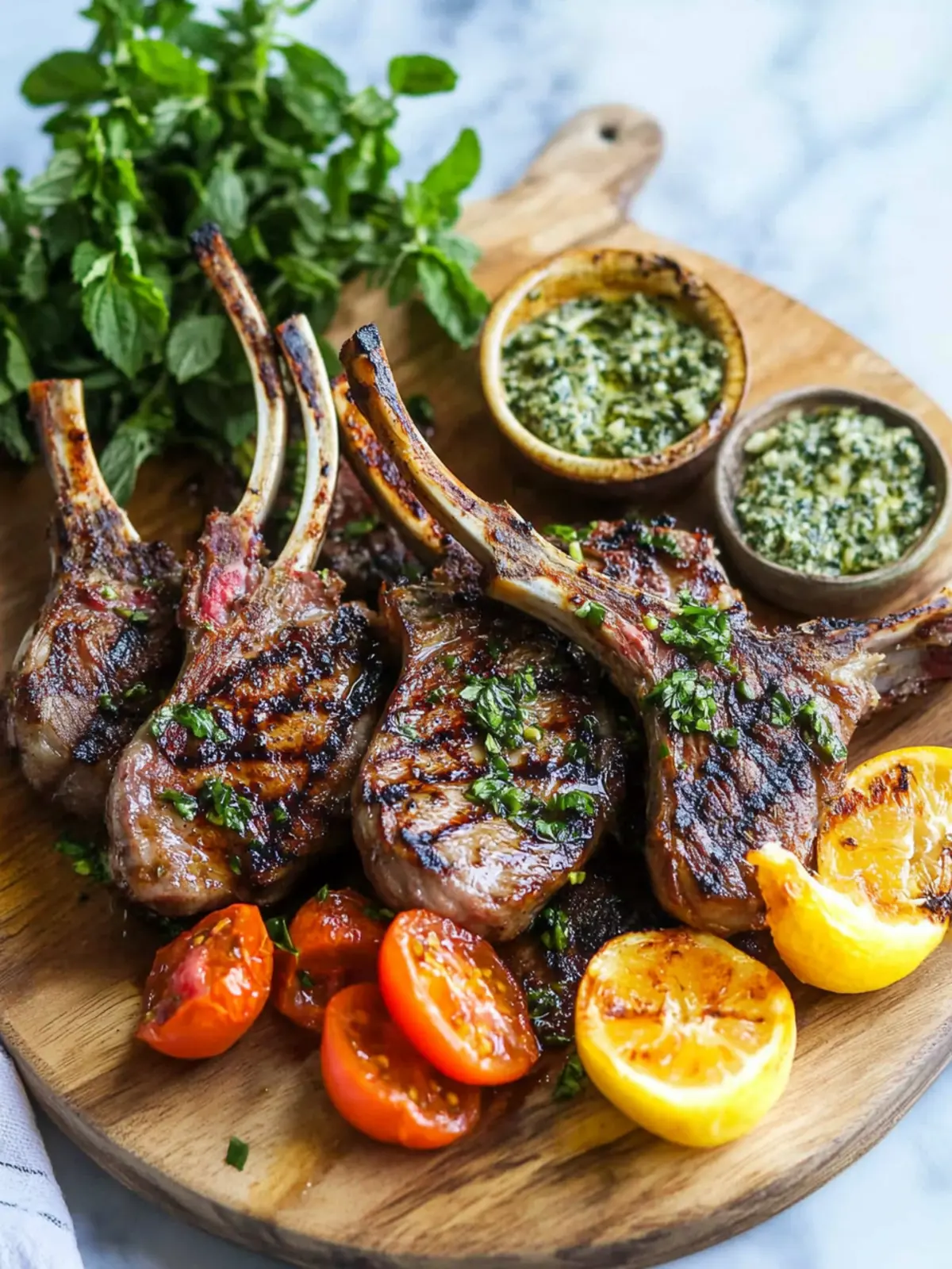 Grilled Lamb Chops with Peaches: A Flavorful Summer Delight 5 Grilled Lamb Chops