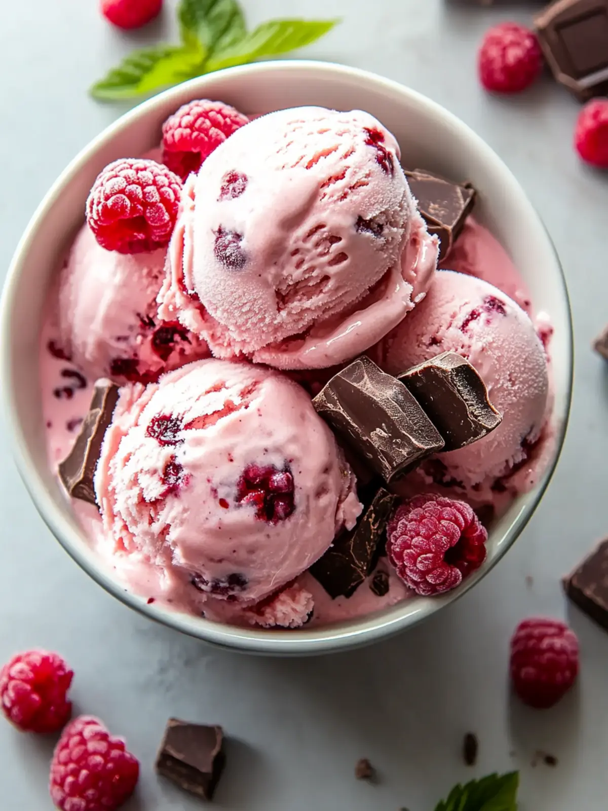 Indulge in Raspberry Chocolate Chunk Ice Cream Bliss 4 Raspberry Chocolate Chunk Ice Cream