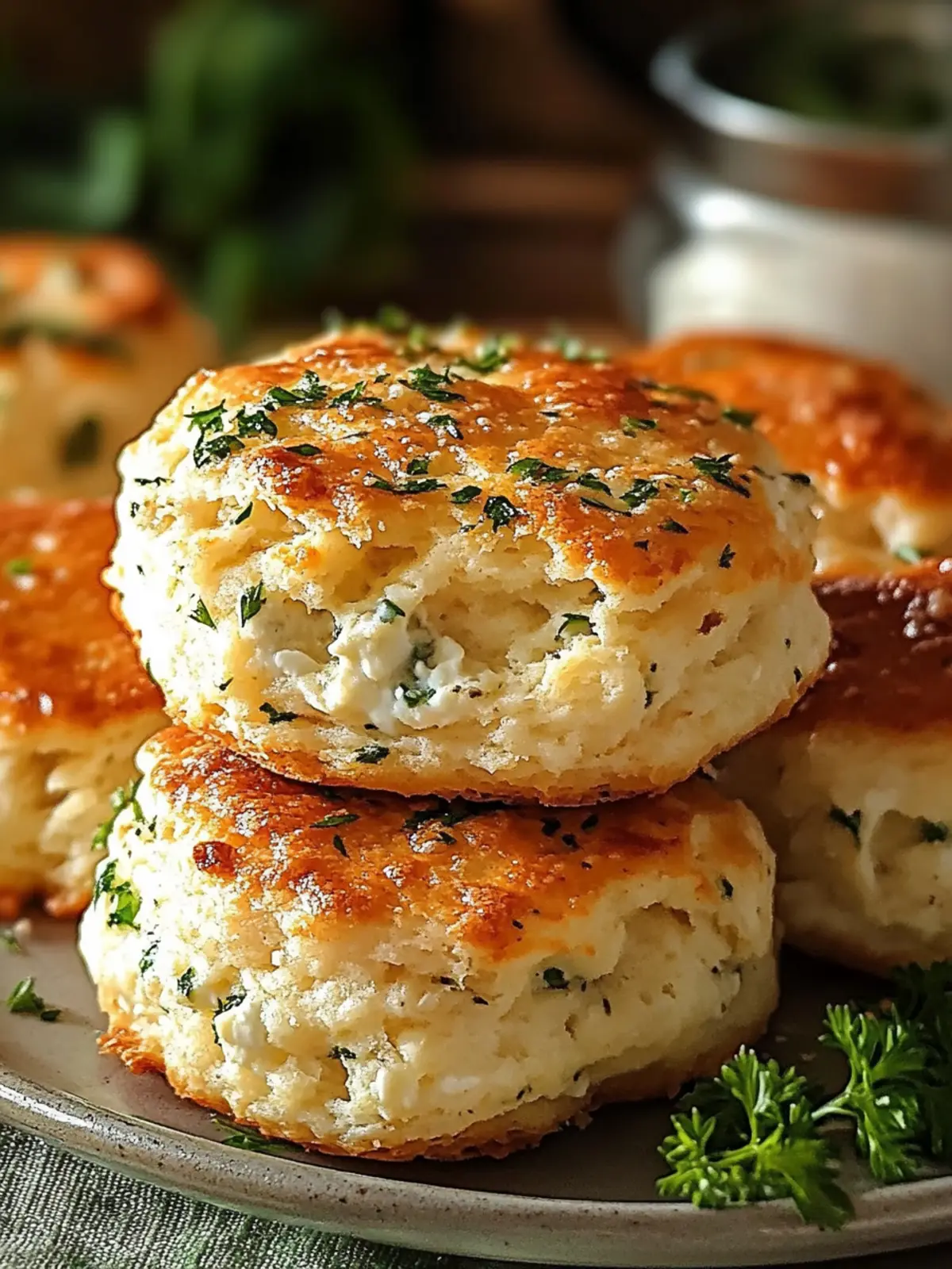 Fluffy Herbed Cottage Cheese Biscuits for Cozy Mornings 4 Fluffy Herbed Cottage Cheese Biscuits