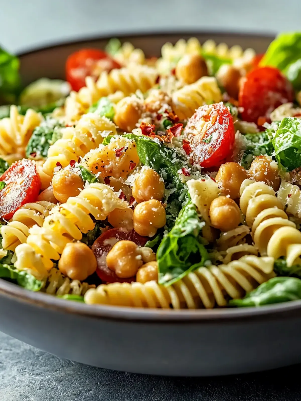 Chickpea Caesar Pasta Salad: A Fresh Twist on Flavor 2 Chickpea Caesar Pasta Salad