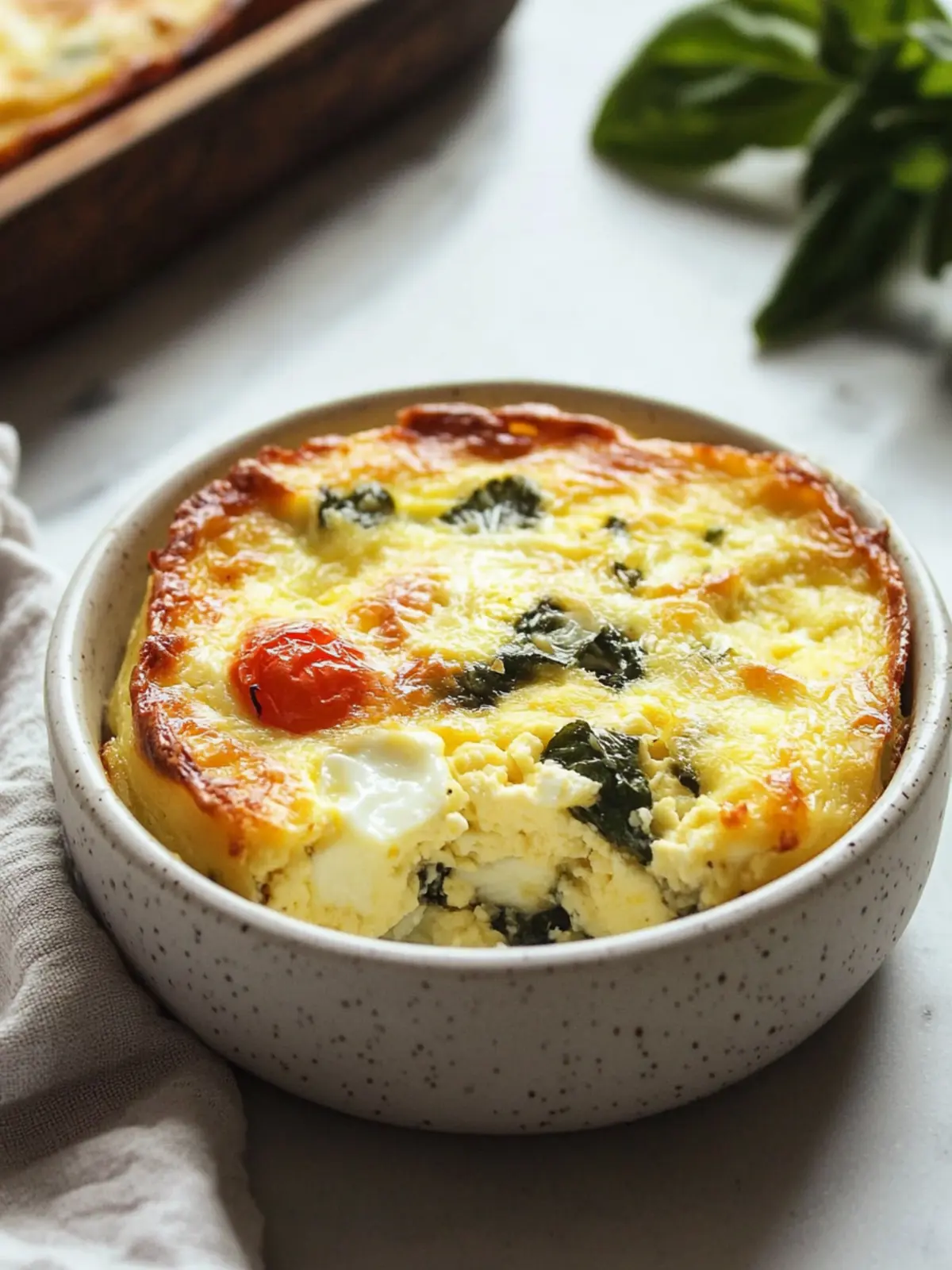 Delicious Healthy Cottage Cheese Egg Bake with Fresh Tomatoes 3 Healthy Cottage Cheese Egg Bake
