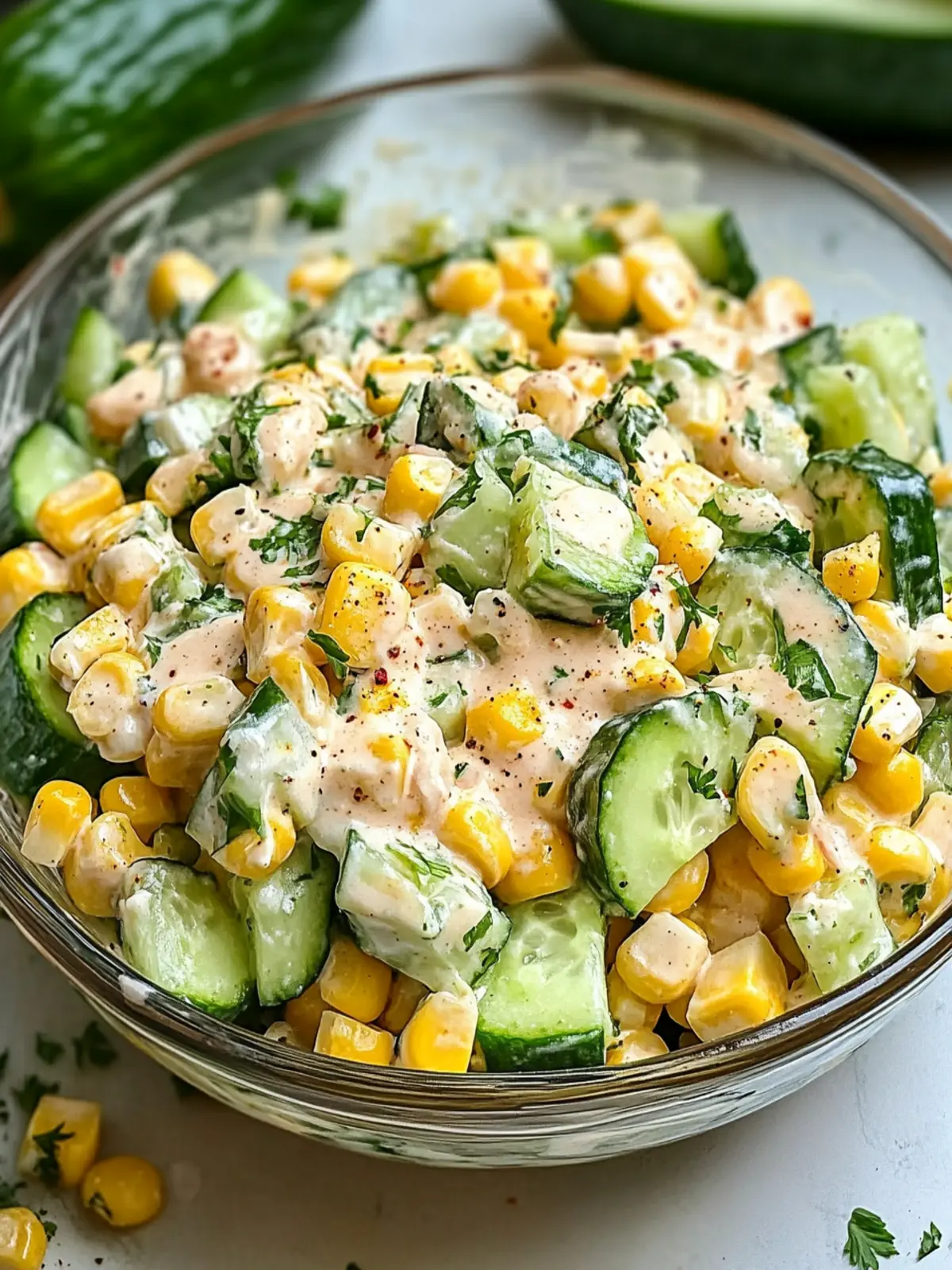 Street Corn Creamy Cucumber Salad That's a Game Changer 5 Street Corn Creamy Cucumber Salad