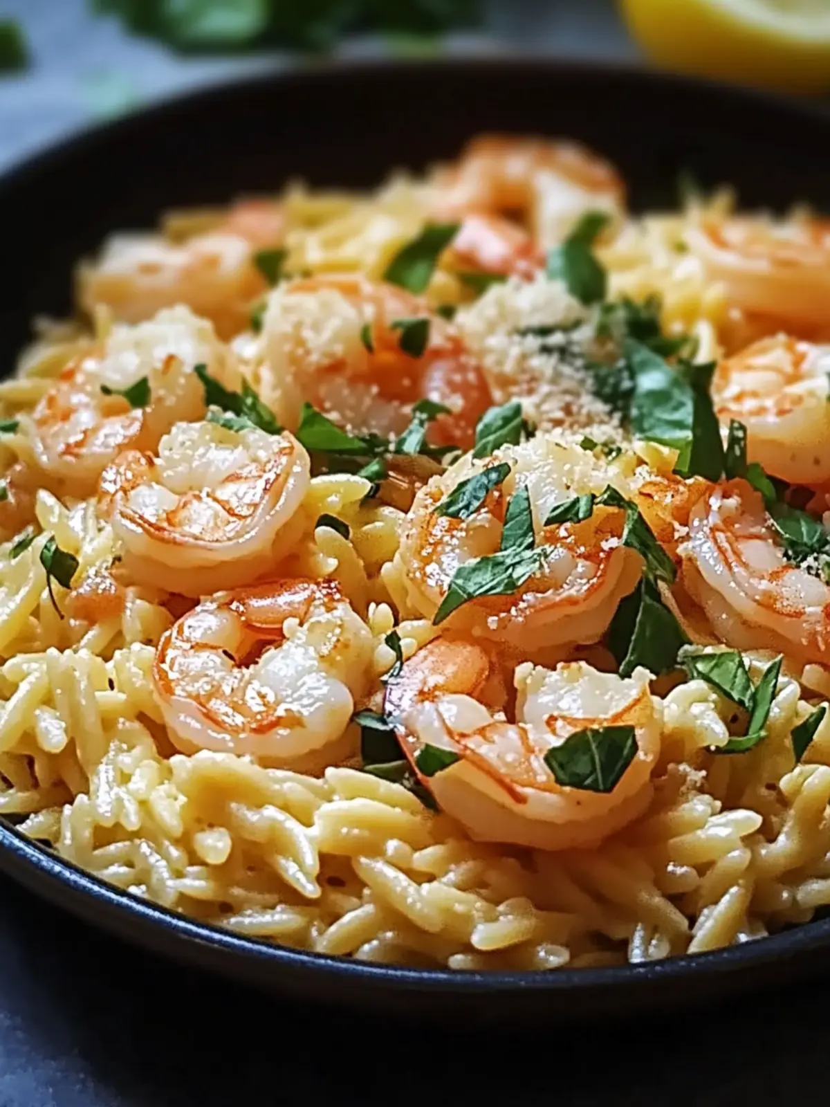 One Pan Parmesan Orzo with Shrimp for Effortless Dinner Bliss 5 One Pan Parmesan Orzo with Shrimp
