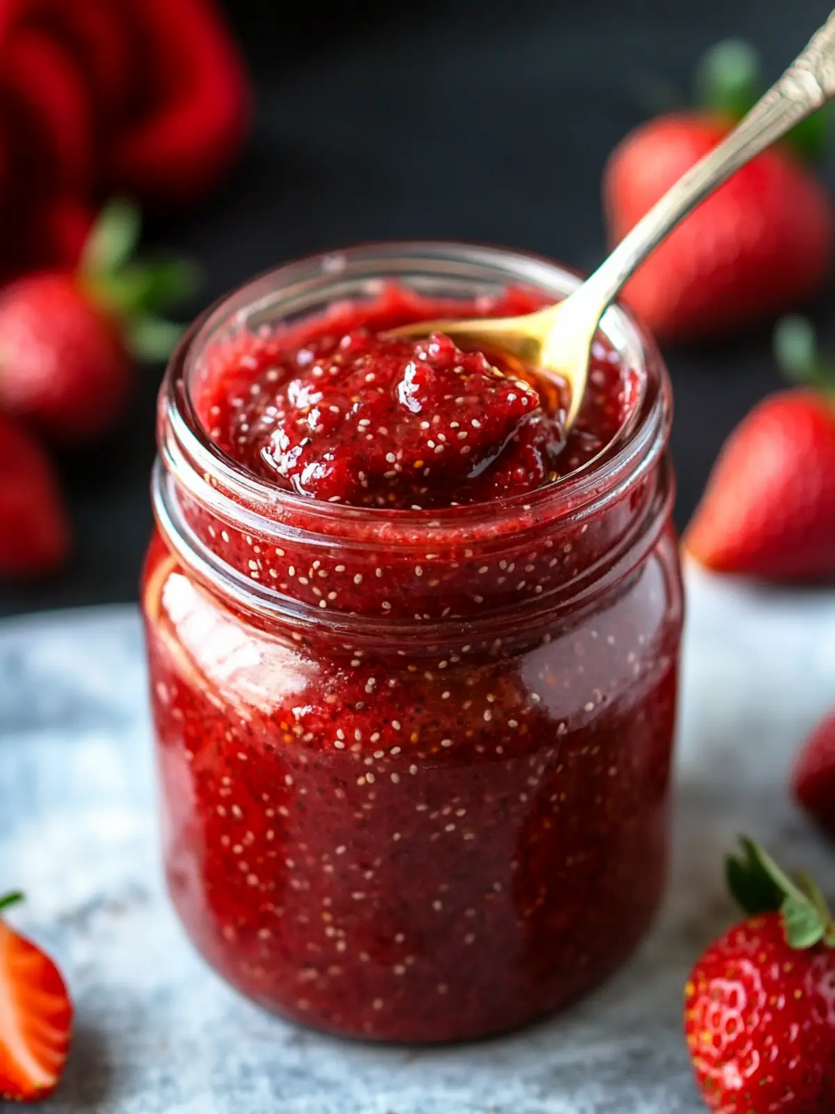 Easy 3-Ingredient Strawberry Chia Jam That Pops with Flavor 4 Easy 3-Ingredient Strawberry Chia Jam
