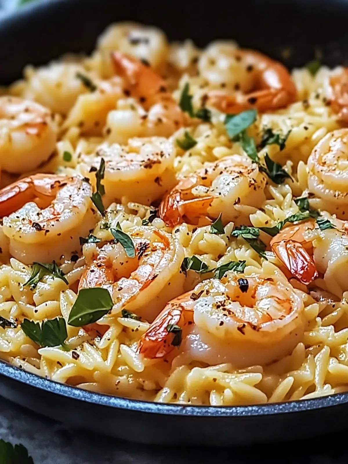 One Pan Parmesan Orzo with Shrimp for Effortless Dinner Bliss 3 One Pan Parmesan Orzo with Shrimp