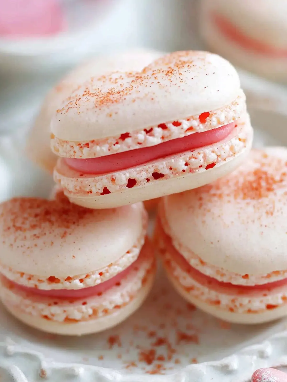 Spicy Cinnamon Heart Candy Macarons for Sweet Moments 3 Spicy Cinnamon Heart Candy Macarons