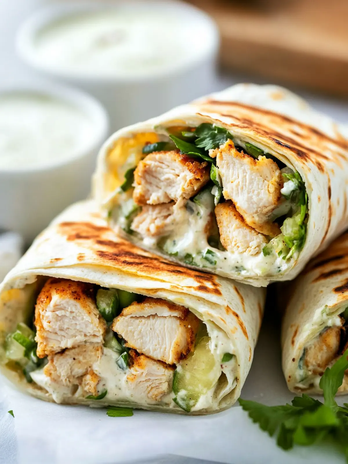 Savory Chicken Ranch Wraps for Quick Weeknight Dinners 3 Chicken Ranch Wraps