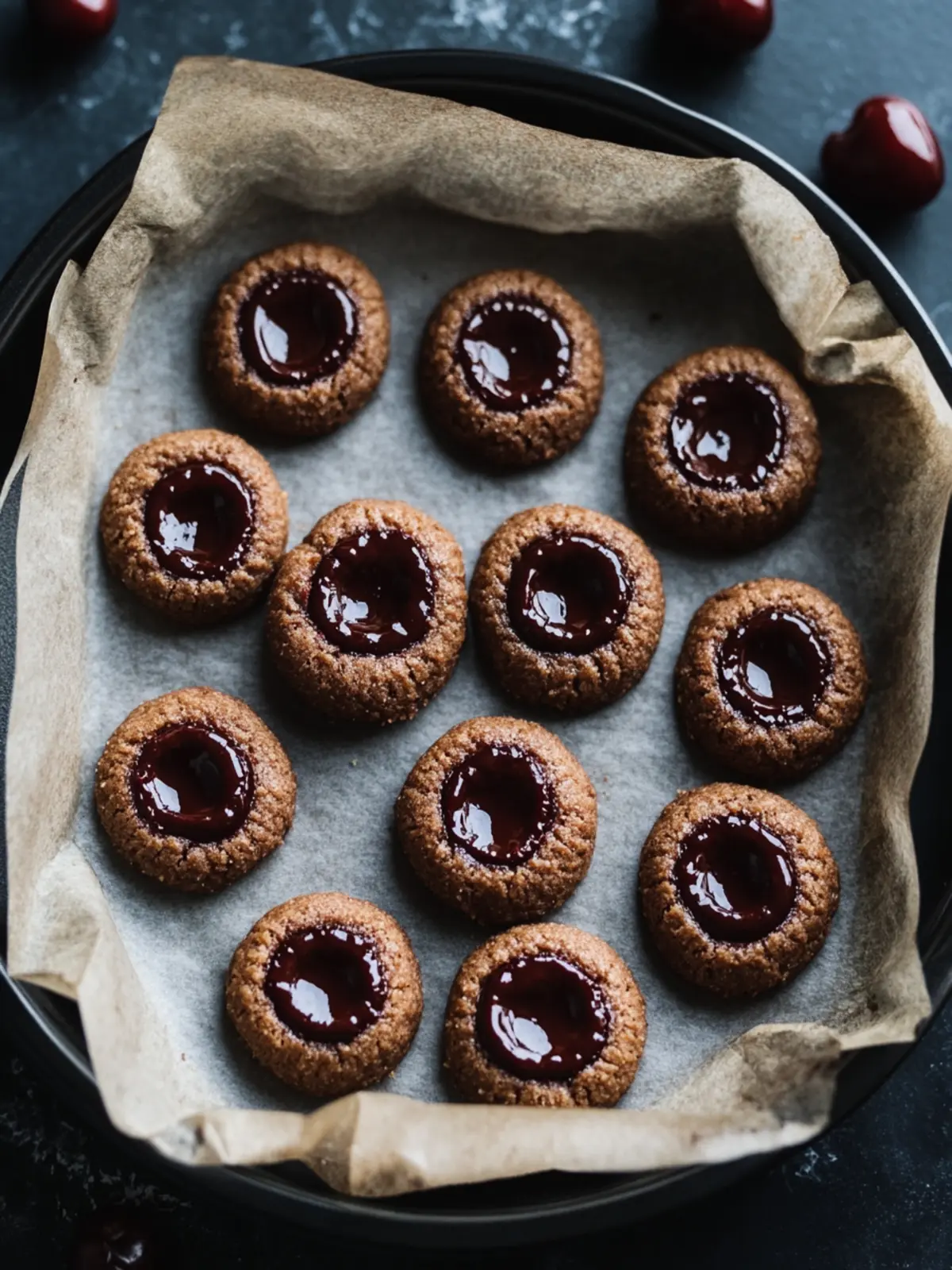 Irresistible Chocolate Cherry Thumbprint Cookies You’ll Love 4 Chocolate Cherry Thumbprint Cookies