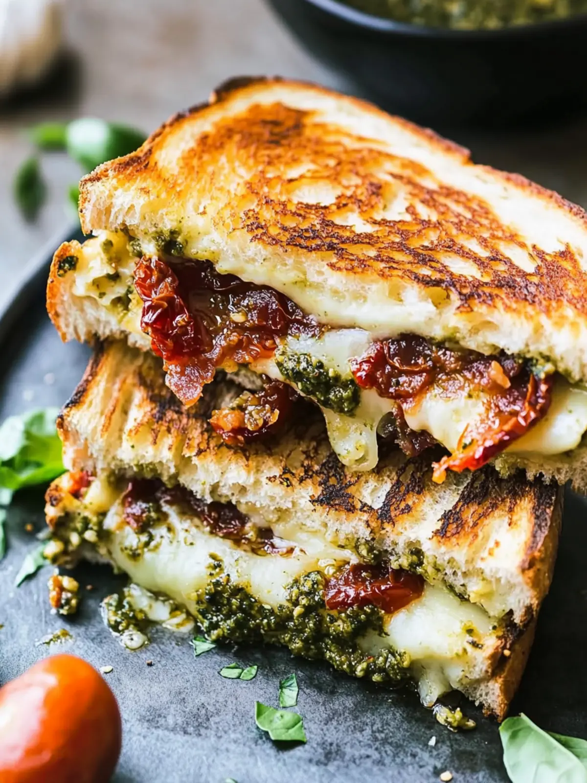 Sun Dried Tomato Bacon Pesto Grilled Cheese Bliss 3 Sun Dried Tomato Bacon Pesto Grilled Cheese