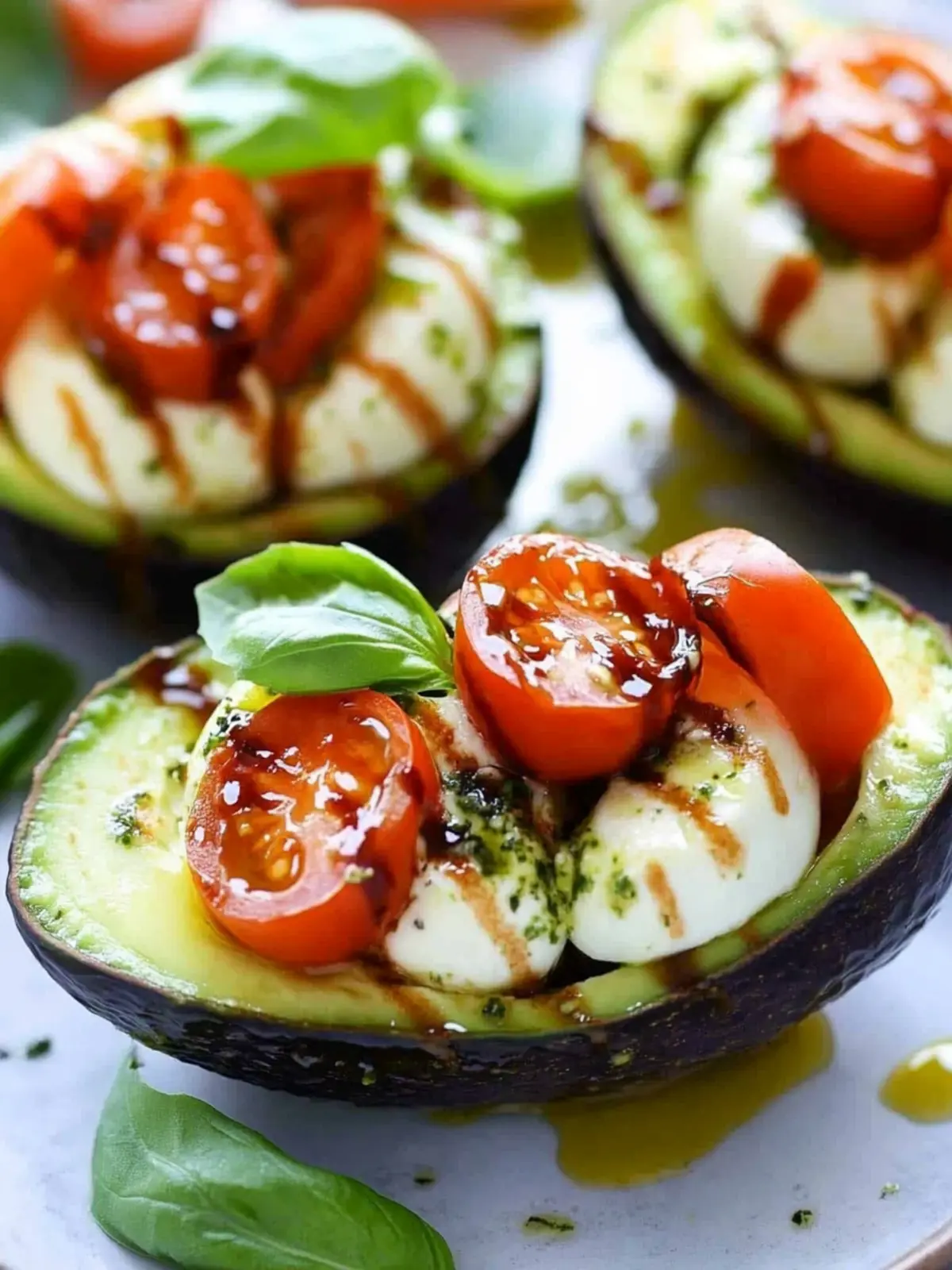 Irresistible Caprese Stuffed Avocado for a Fresh Flavor Boost 4 Caprese Stuffed Avocado