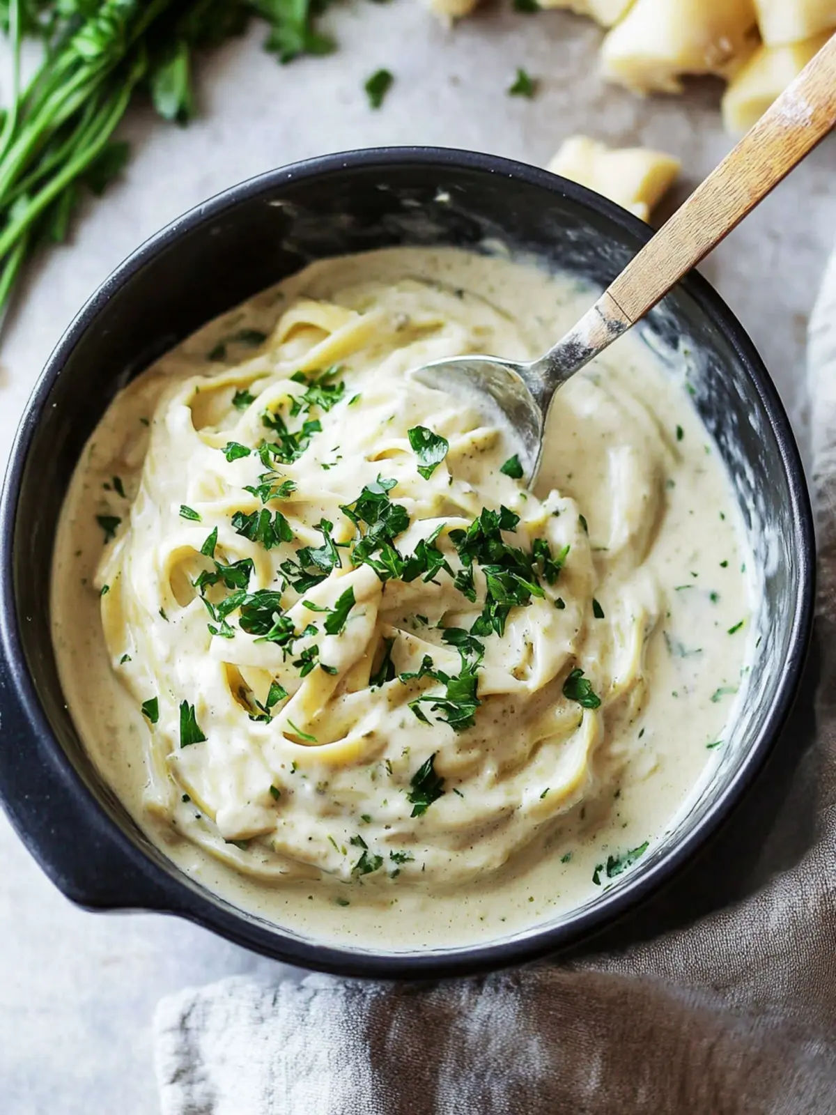 Creamy Healthy Alfredo Sauce with Cauliflower Magic 3 Healthy Alfredo Sauce