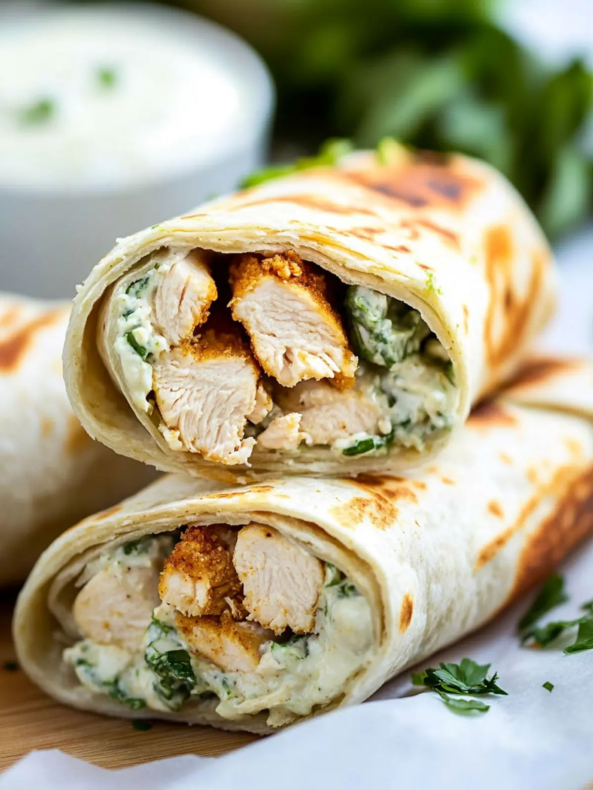 Savory Chicken Ranch Wraps for Quick Weeknight Dinners 4 Chicken Ranch Wraps