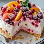 Delicious Summer Berry and Peach Cheesecake Awaits You 7 Summer Berry and Peach Cheesecake