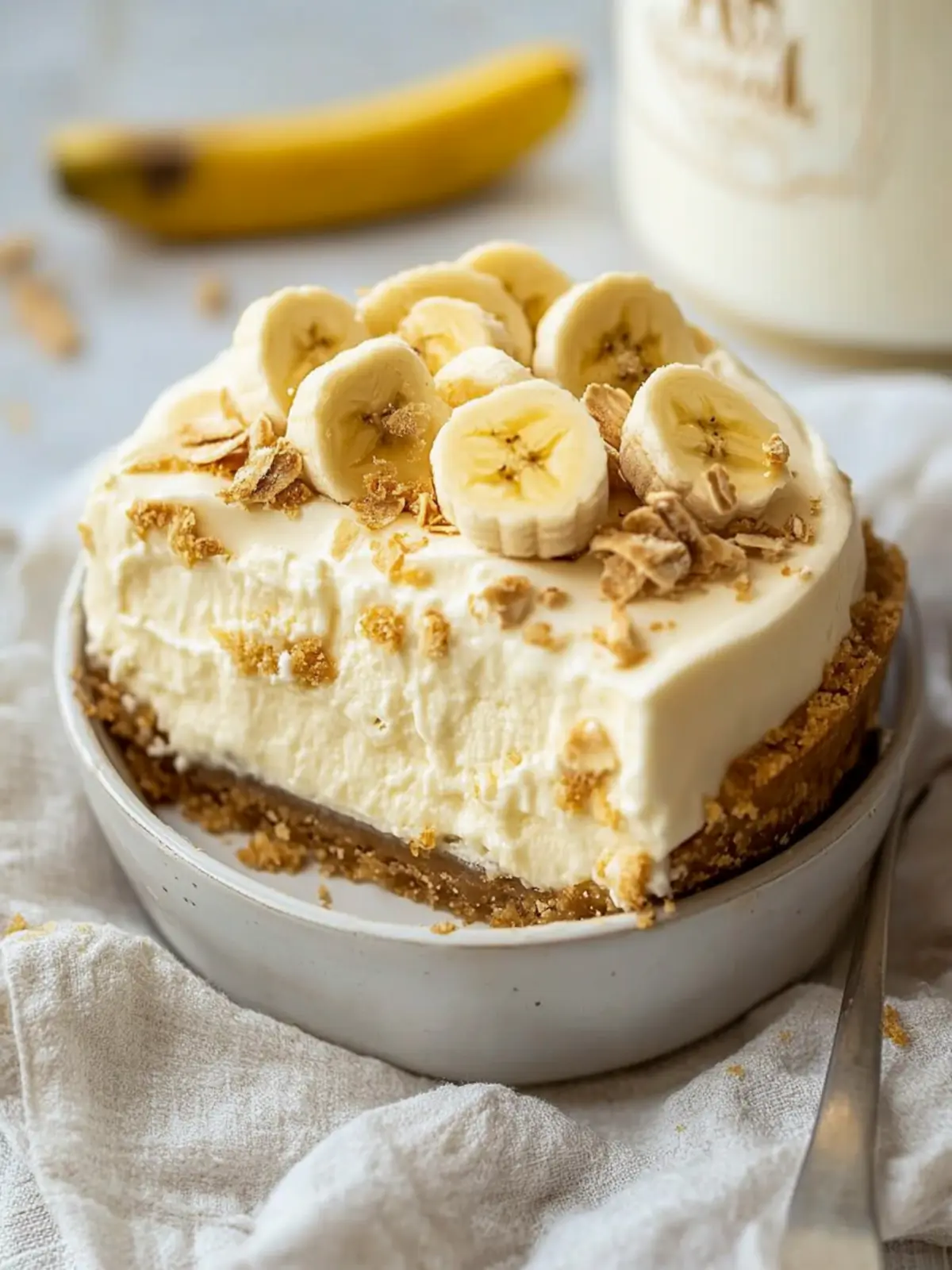 Banana Cream Pie Yogurt Cheesecake: A Dreamy Delight! 4 Banana Cream Pie Yogurt Cheesecake